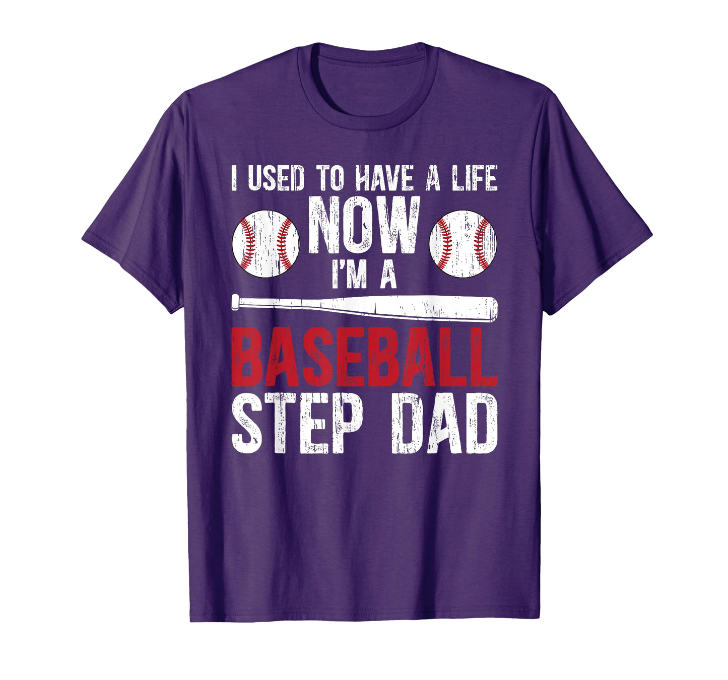 I'm A Baseball Step Dad Of A Baseball Player Stepfather T-Shirt
