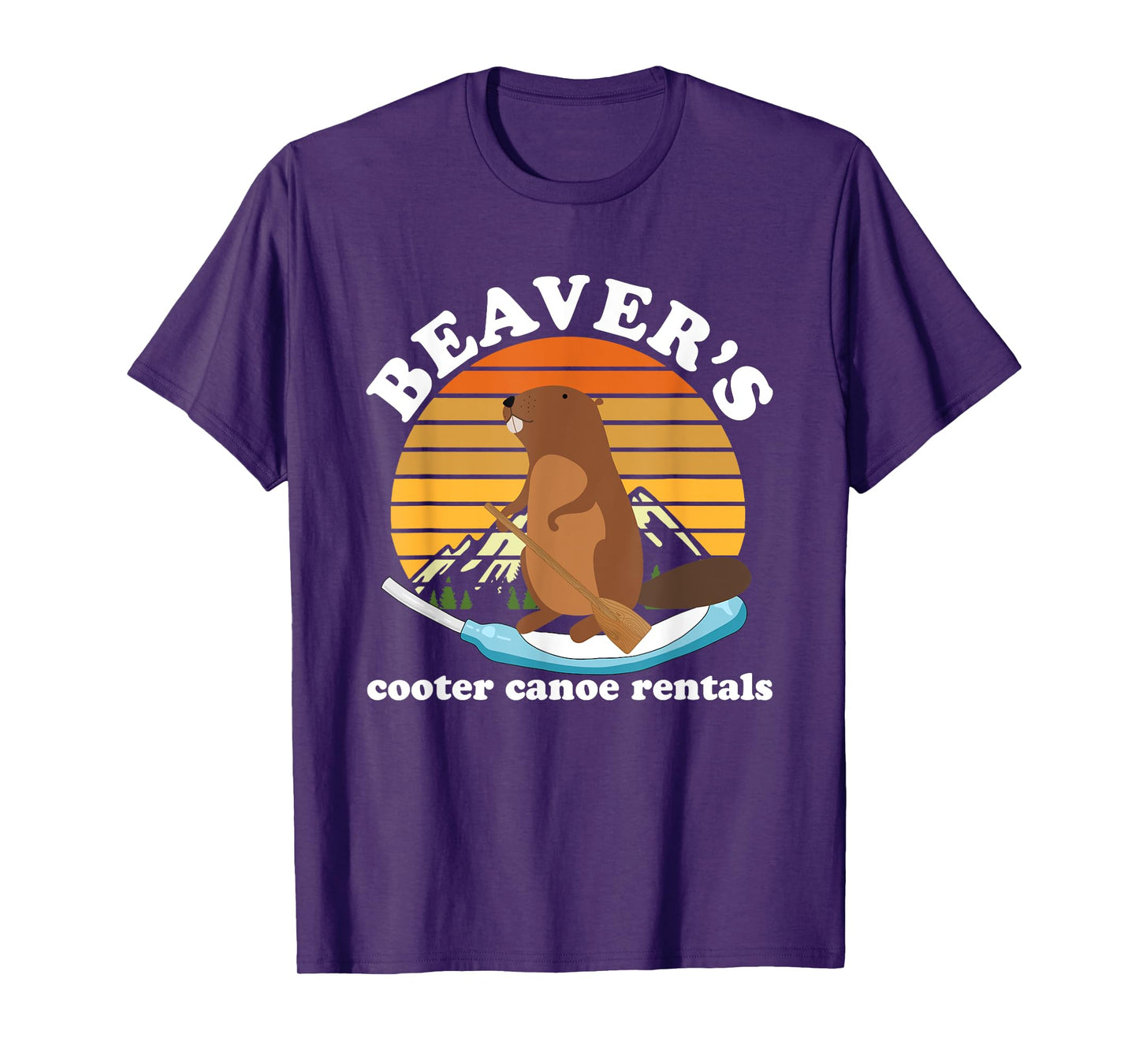 Beaver's Cooter Canoe Rentals Vintage Design T-Shirt