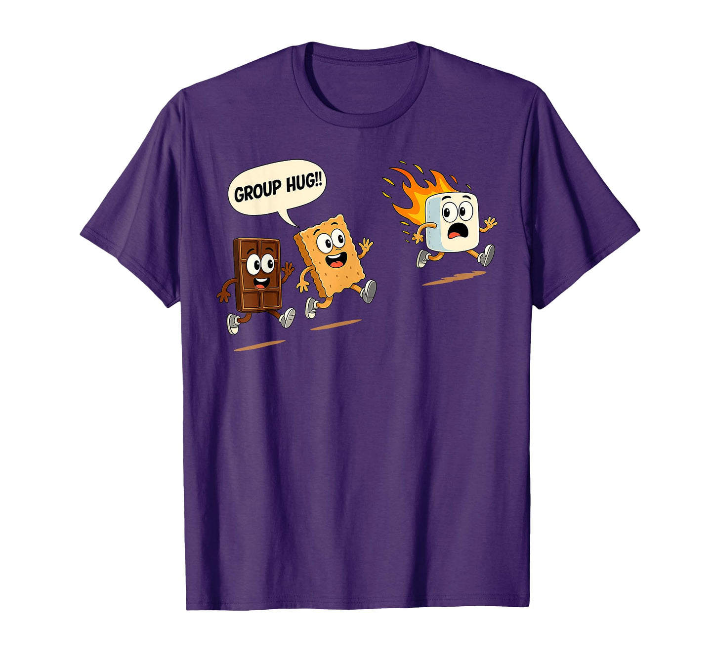 Marshmallow Campfire Smores Funny Camping Gifts Men Women T-Shirt