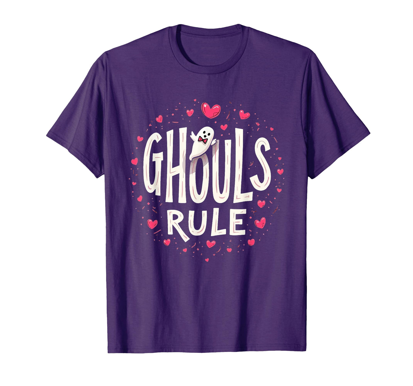 Ghouls Rule - Cute Halloween Girl Ghost Pun T-Shirt