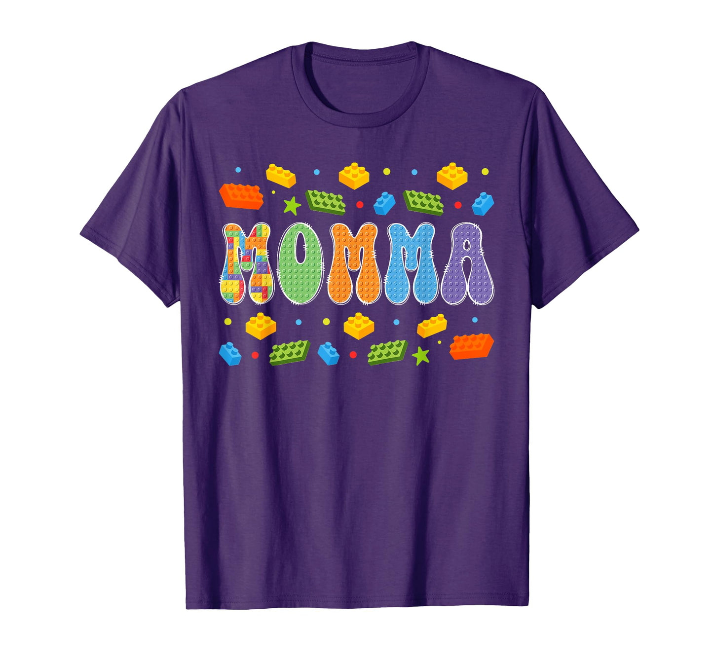 Momma Building Bricks Block Master Builder Matching T-Shirt