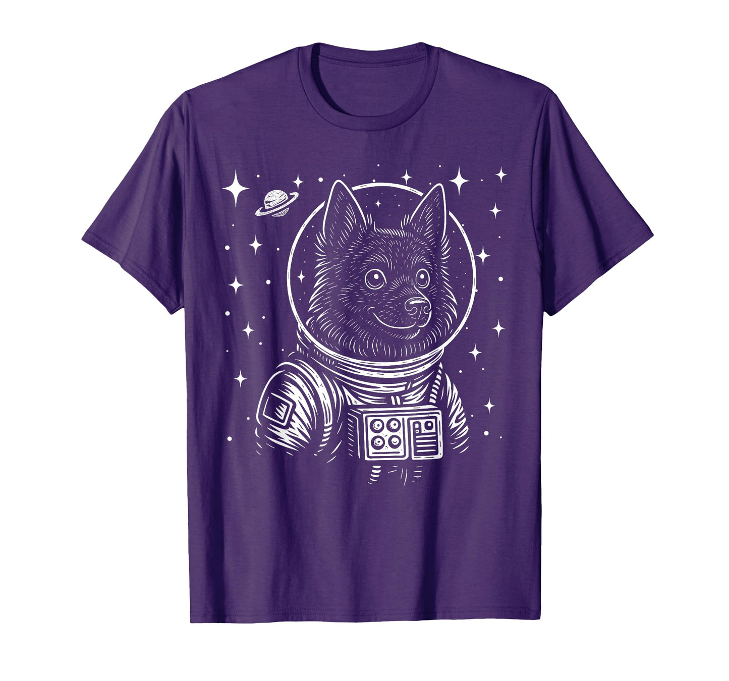 Astronaut Schipperke Space Galaxy Dog Lovers T-Shirt