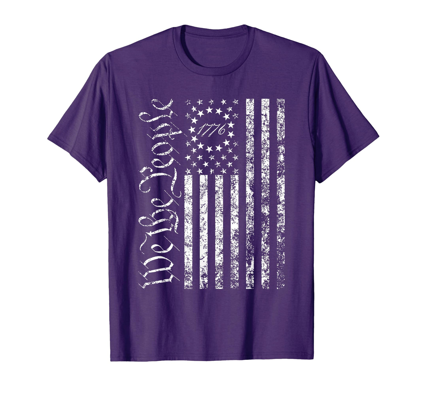 4th Of July We The People American 1776 Old American Flag T-Shirt