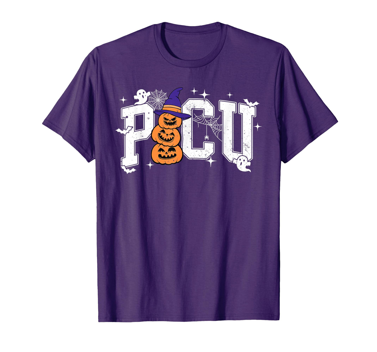 PICU Nurse Halloween Hospital Party Funny Nursing Students T-Shirt