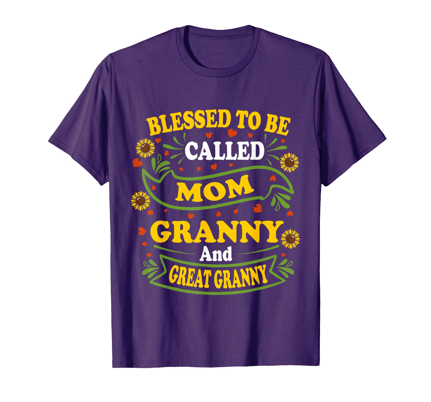 Blessed To Be Called Mom Granny And Great Granny Mothers Day T-Shirt