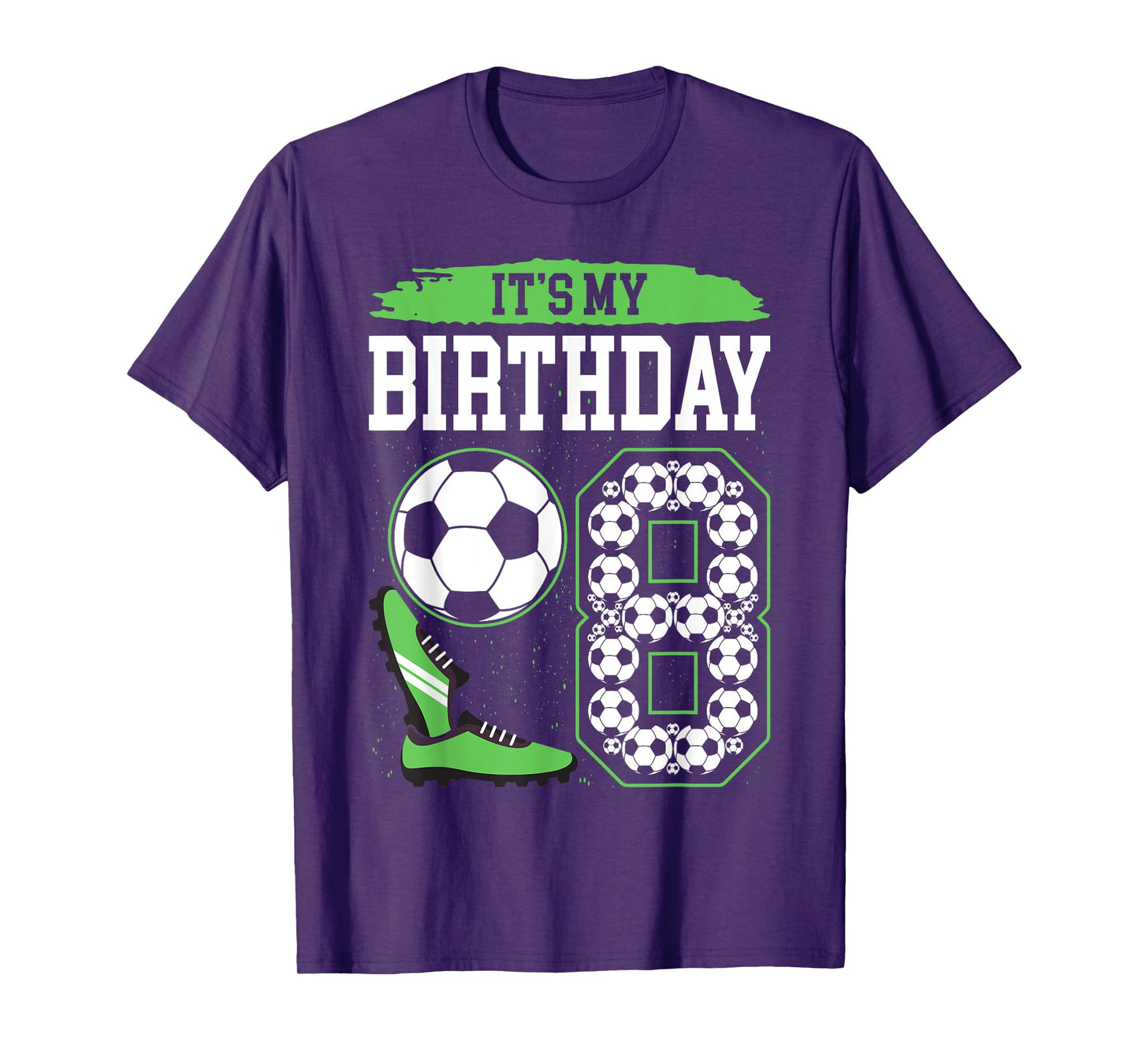It's My 8th Soccer Birthday Party 8th Birthday Boy Soccer T-Shirt