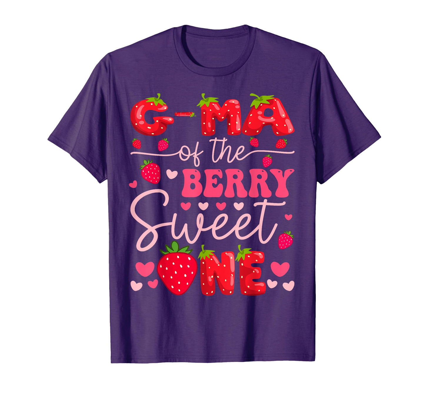 G-Ma Of The Berry Sweet One Strawberry 1St Birthday Girl T-Shirt