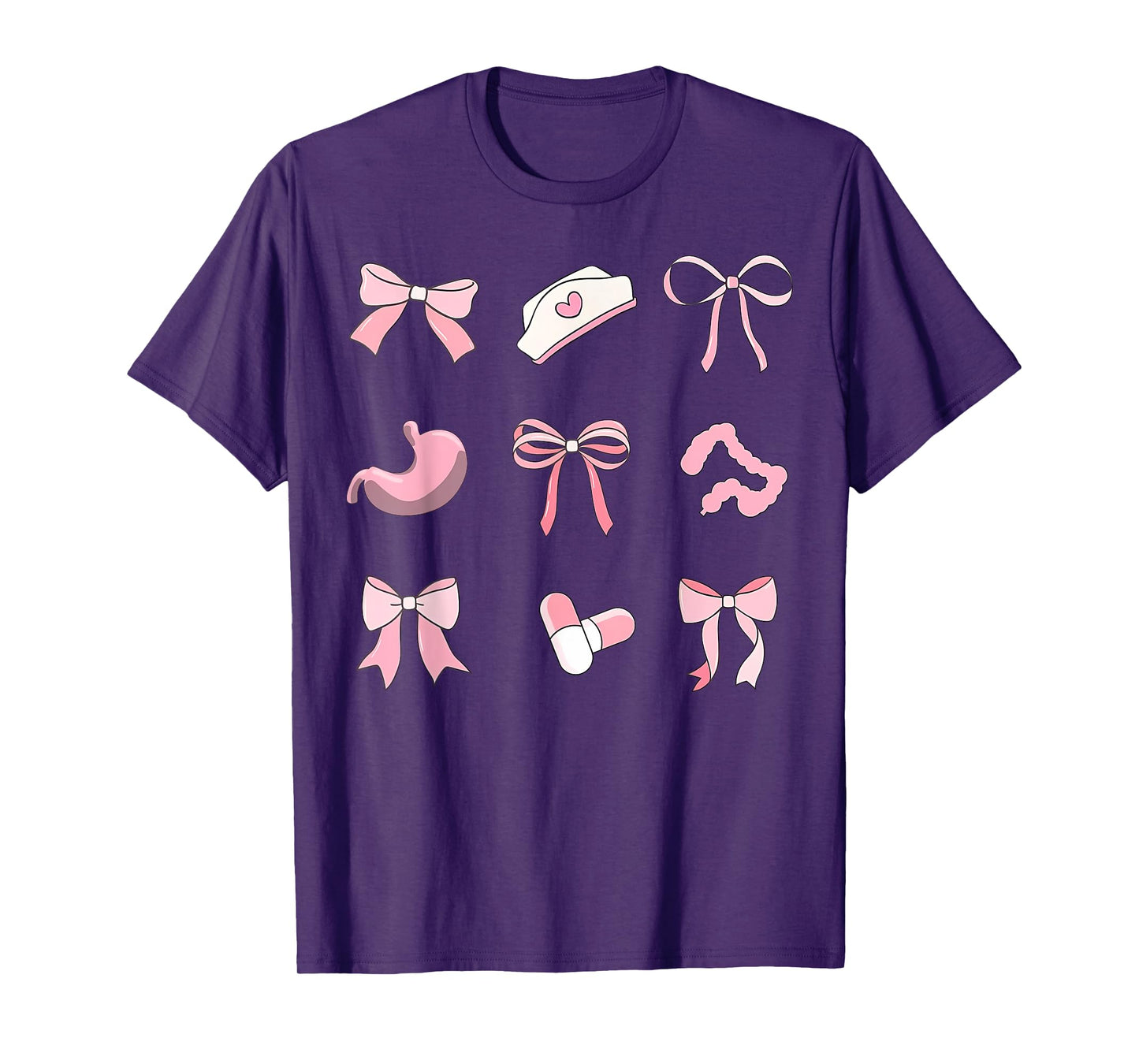 Pink Coquette Bow Endoscopy Nurse Gi Colon Gastrointestinal T-Shirt