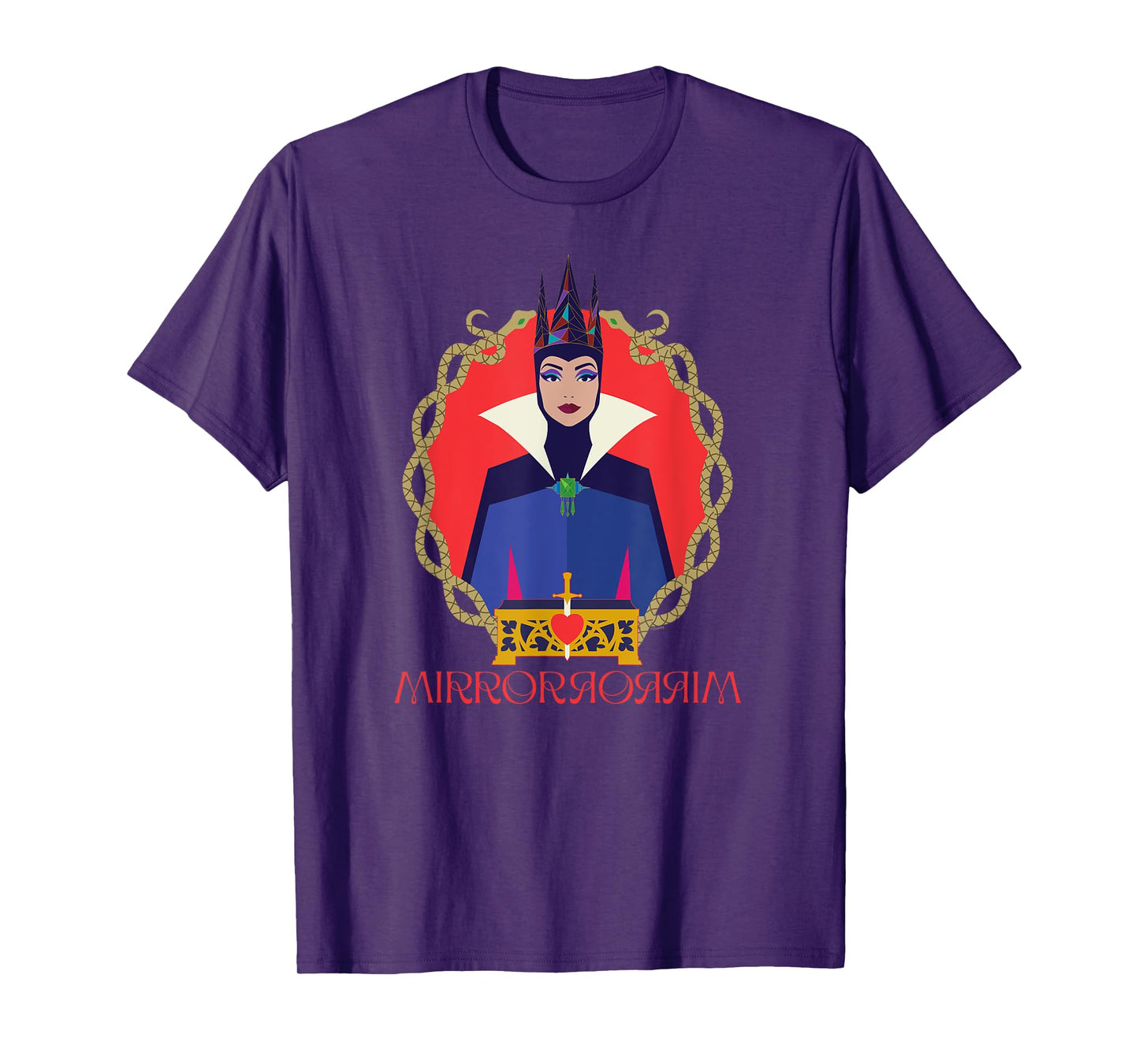 Disney Snow White Movie Evil Queen & Heart Box Mirror Mirror T-Shirt