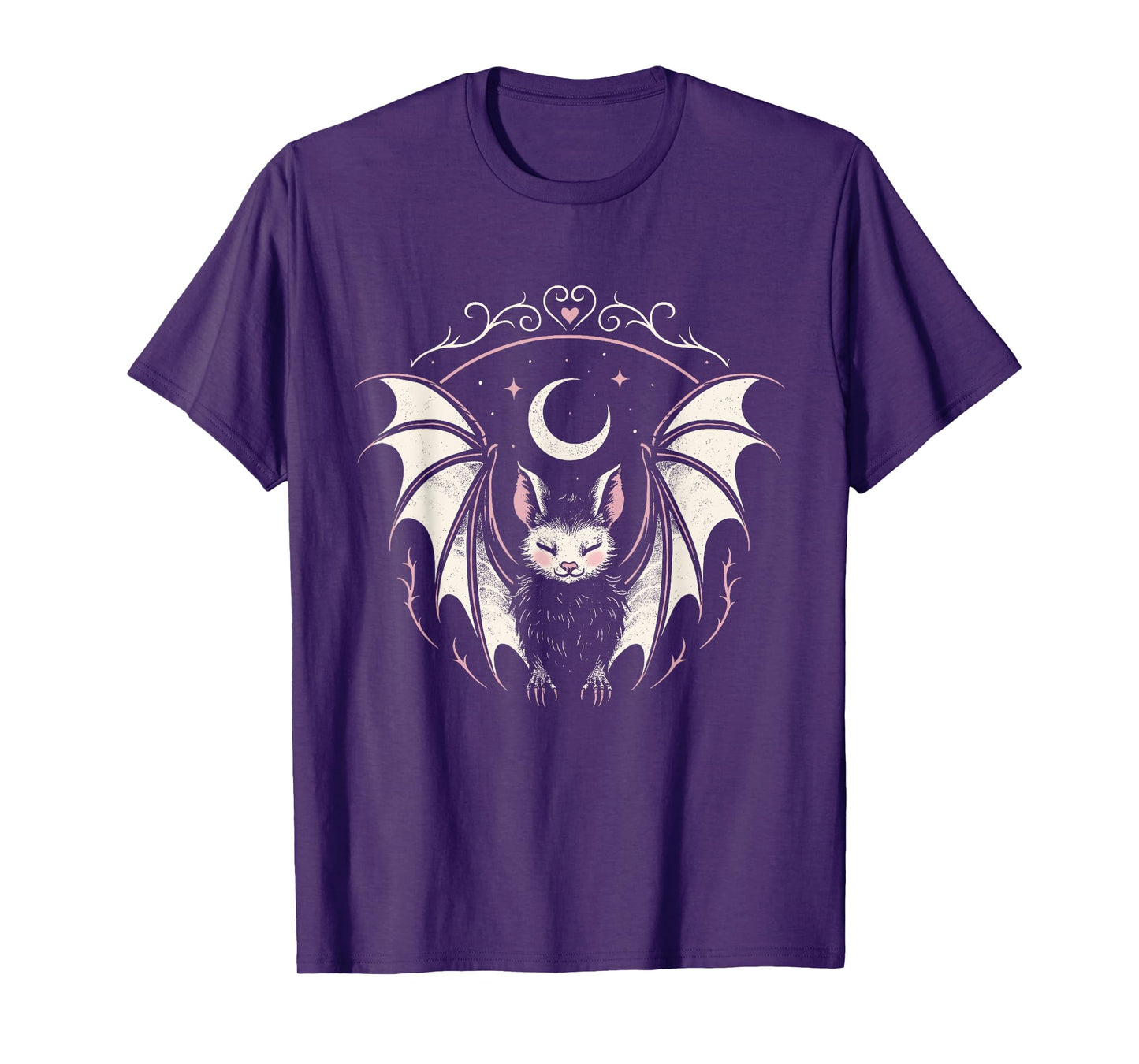 Gothic Bat Moon Cyber Sigil Stars Kawaii Goth Alt Aesthetic T-Shirt