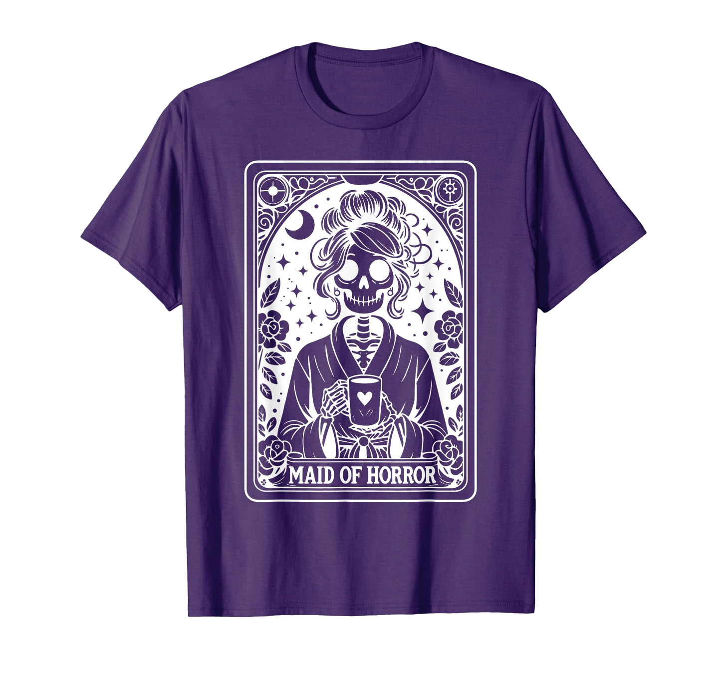 Maid Of Horror Tarot Card Bride Coven Gothic Bachelorette T-Shirt