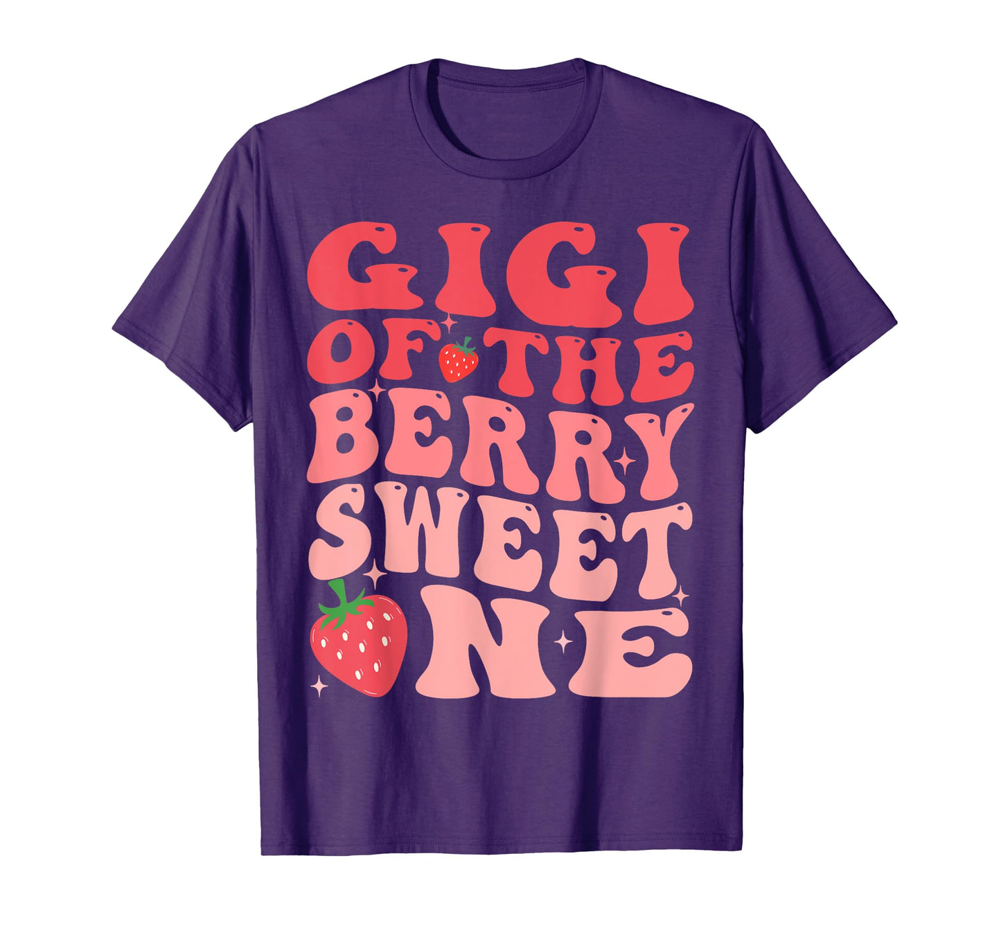 Gigi Of The Berry Sweet One 1st Birthday Strawberry T-Shirt