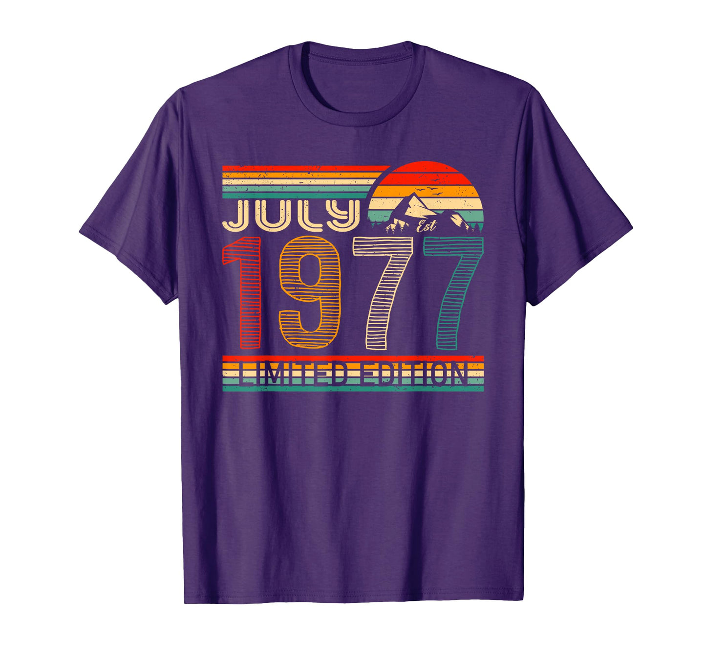 July 1977 Limited Edition Classic 1977 Year Vintage Birthday T-Shirt