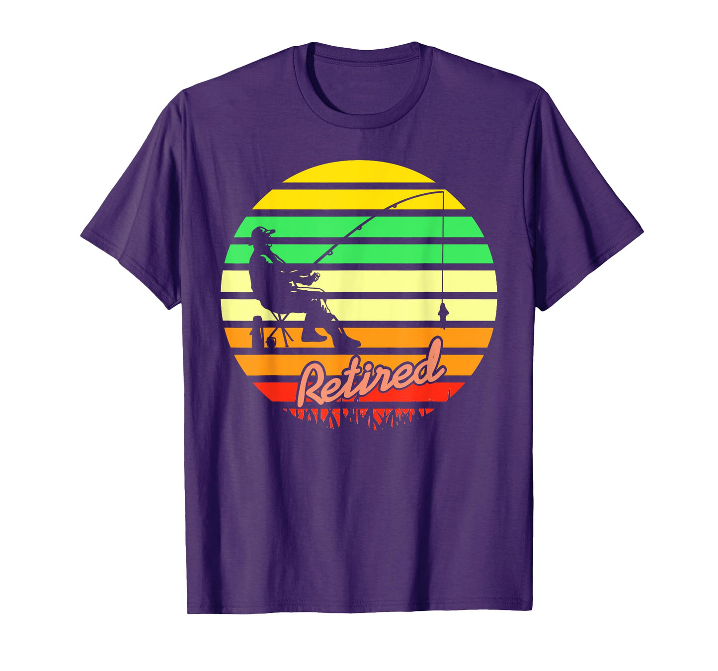 Retired Gone Fishing Outdoor Relaxation T-Shirt