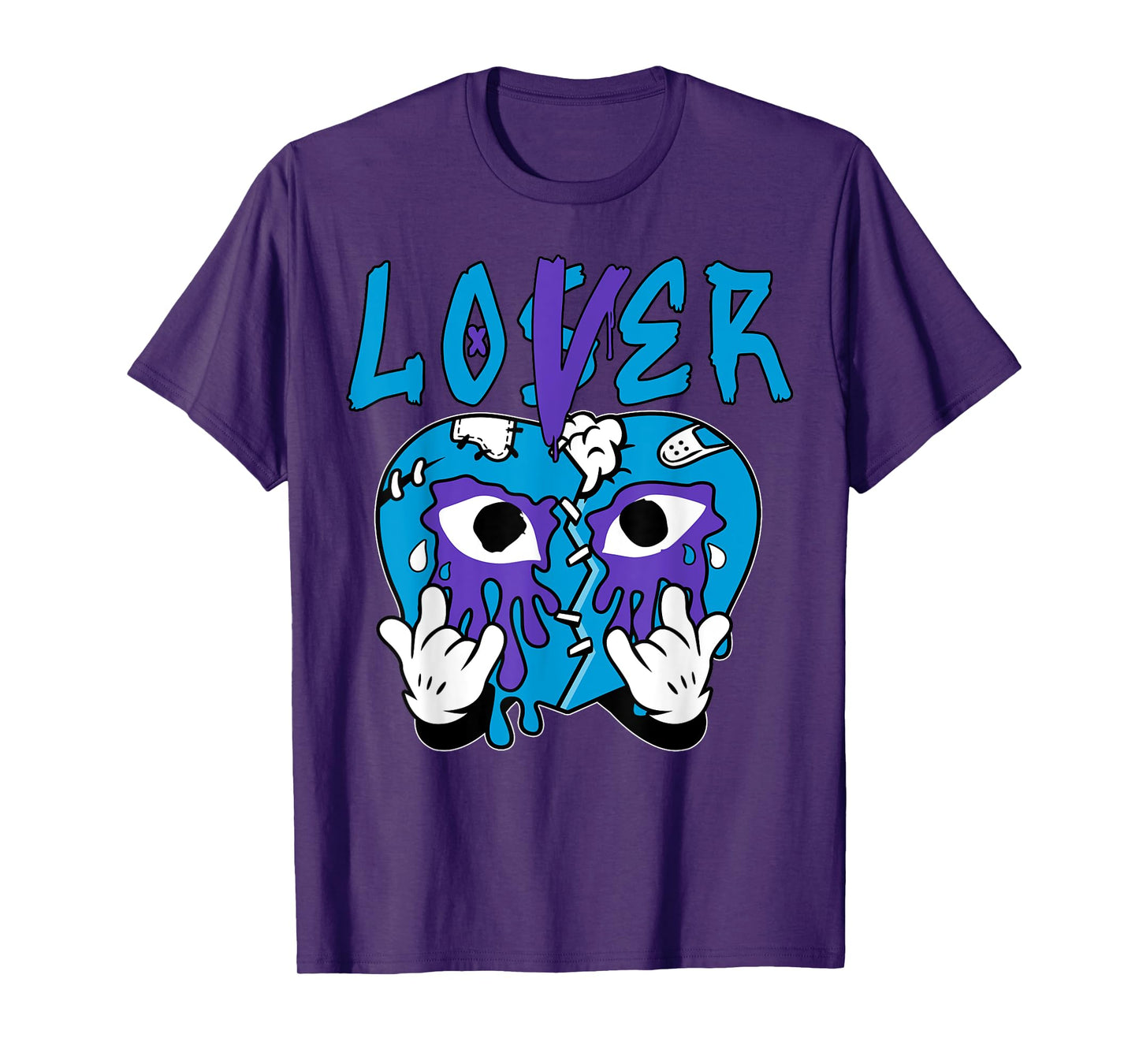 Loser Lover Drip Heart Streetwear Tee Aqua Matching Outfit T-Shirt