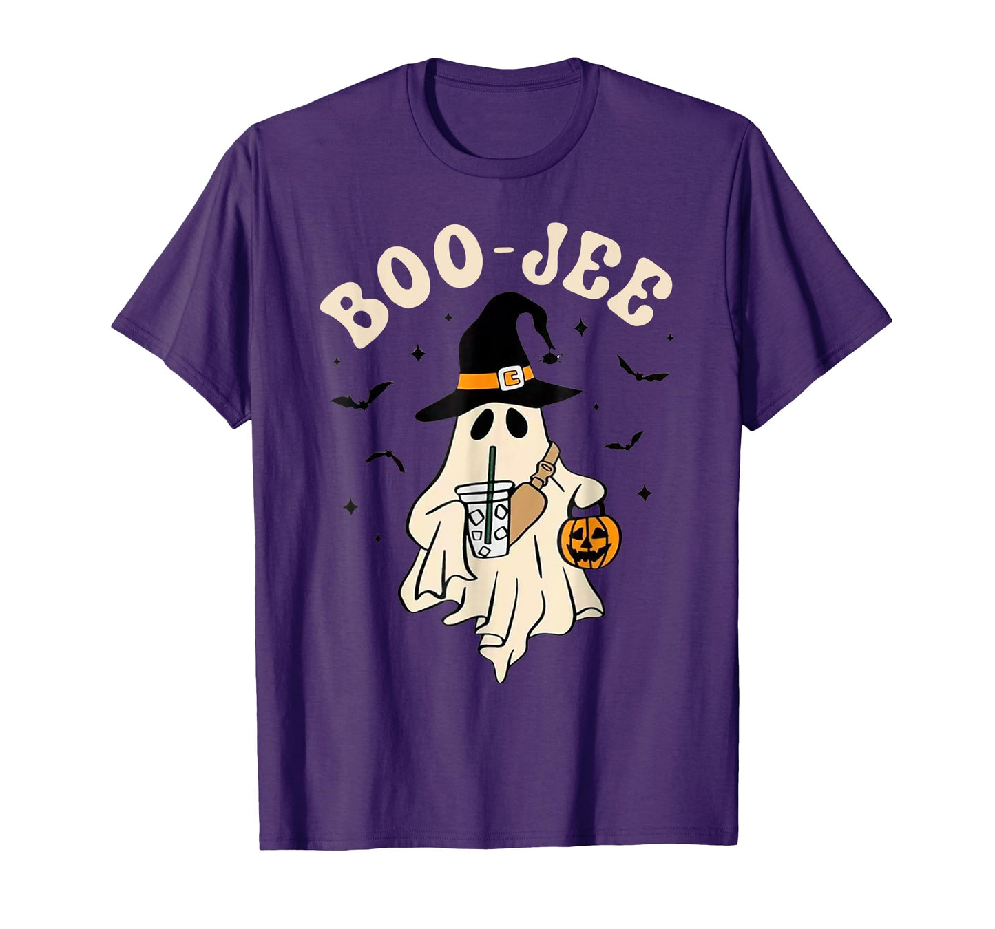 Funny Boo-Jee Ghost halloween boo jee ghost spooky season T-Shirt