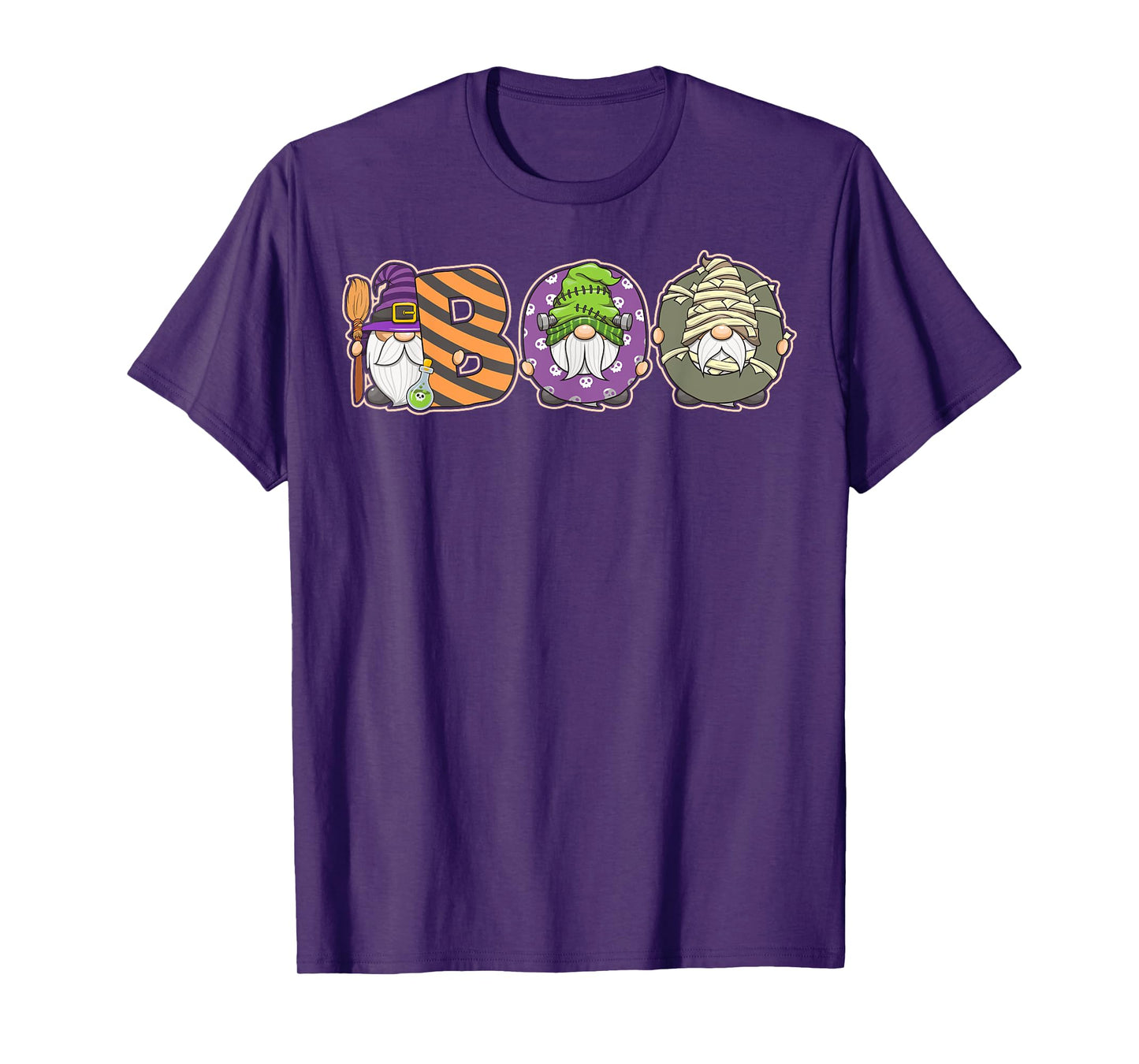 Boo Gnome Spooky Ghost Witches Halloween Costume T-Shirt