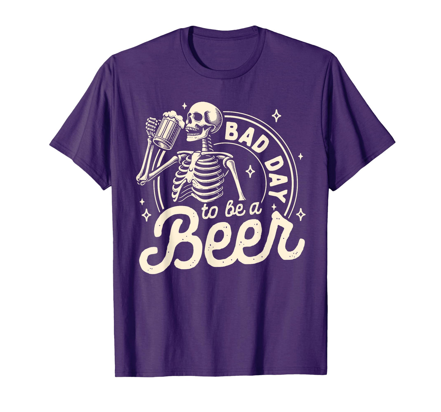 Vintage Dad Funny Skeleton Drinking Mens Halloween T-Shirt