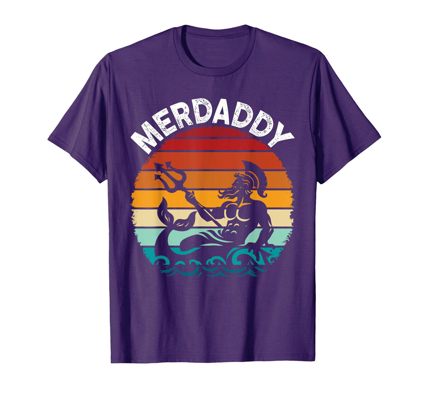 Merdaddy Security Merman Mermaid Daddy Fish Father's Day T-Shirt