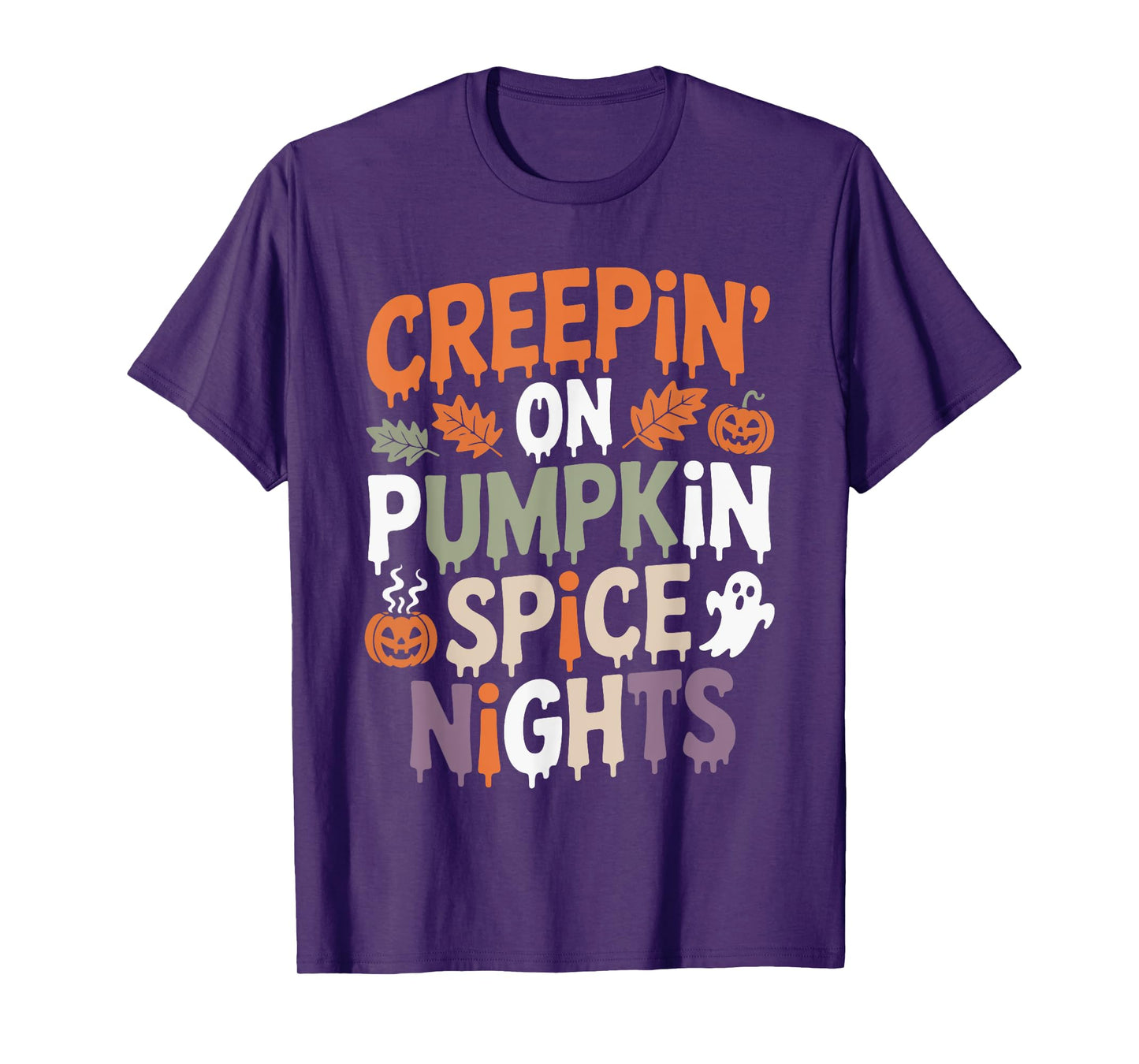 Autumn Evenings & Pumpkin Spice Magic Fall Vibes Halloween T-Shirt
