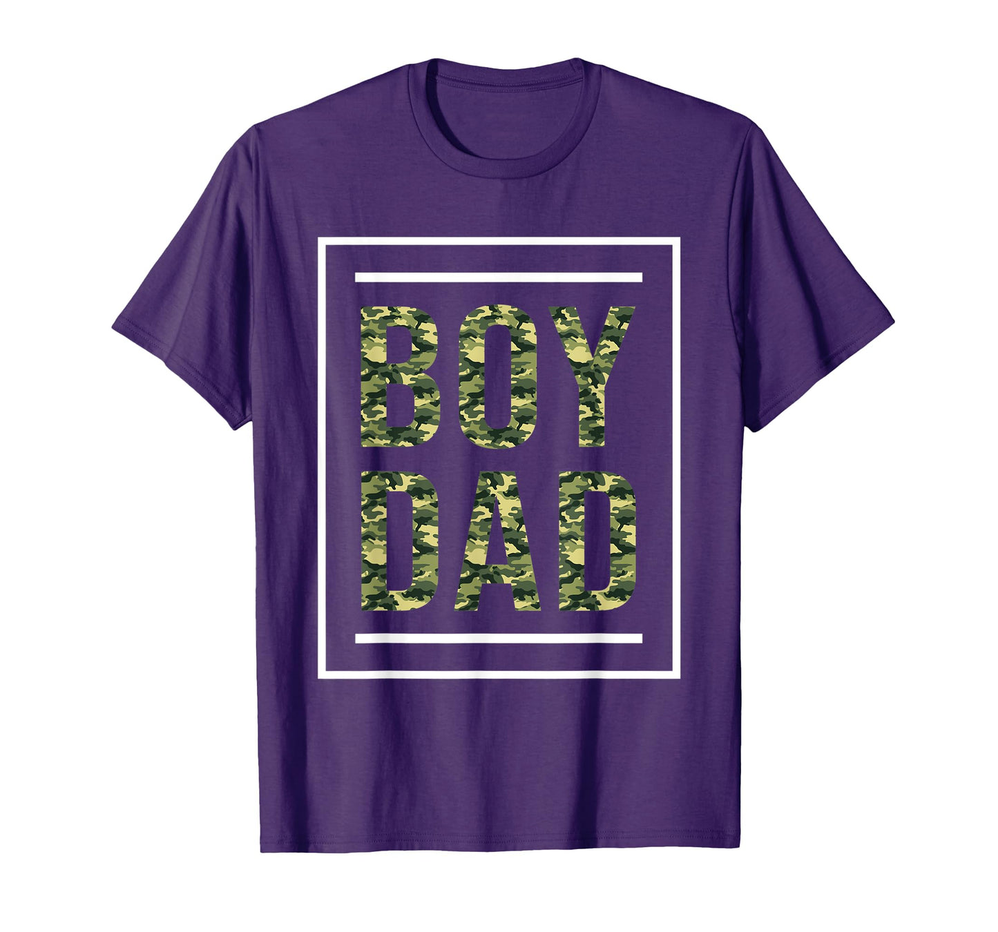 Mens Boy Dad Camo Color Shirt For Father Of Boy Cute Dad Shirt T-Shirt