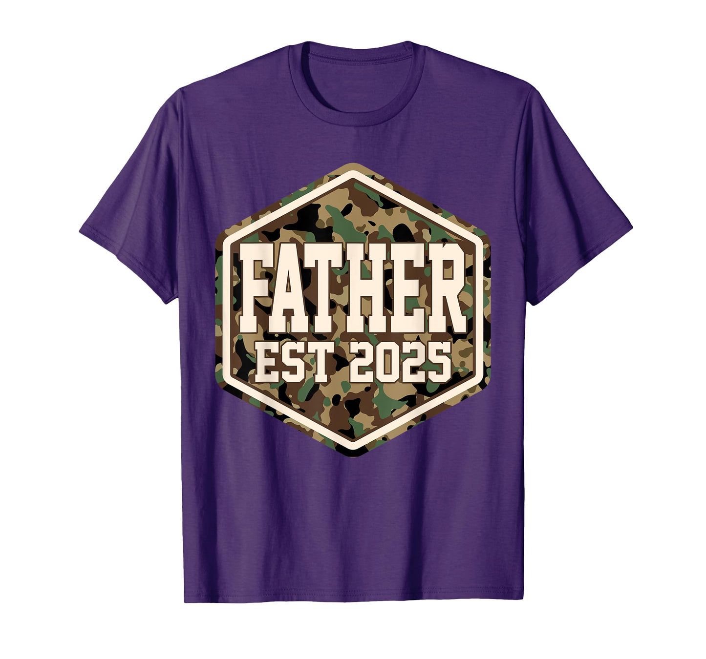 CAMO Father Est 2025 Father's Day New Father Baby T-Shirt