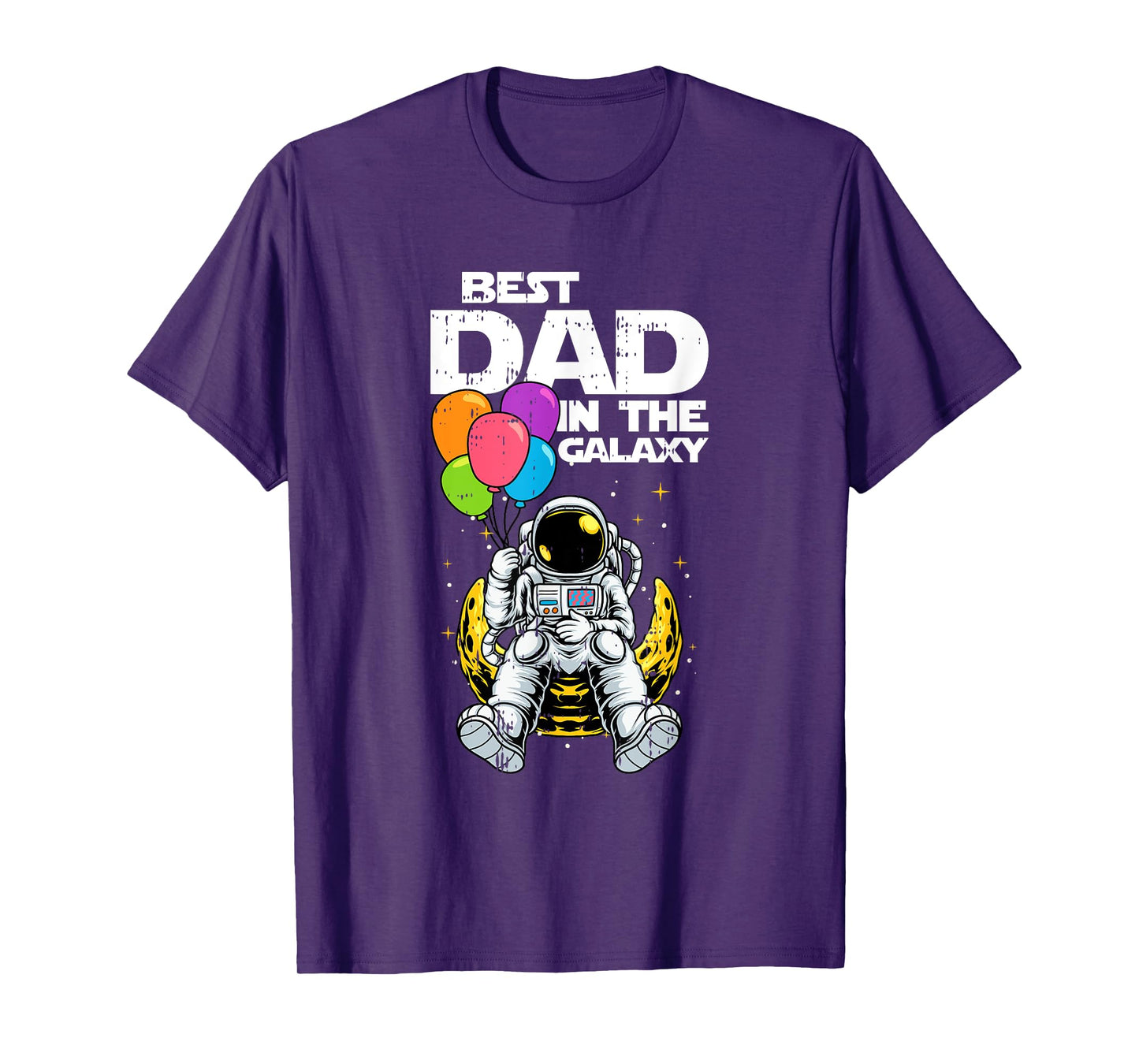 Best Dad In The Galaxy Fathers day Cool Astronaut Space Dad T-Shirt