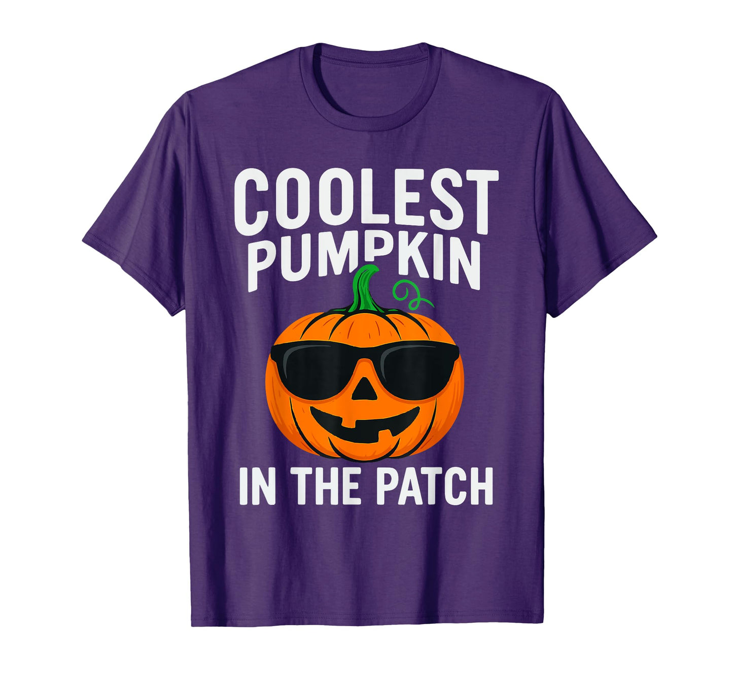 Kids Coolest Pumpkin In The Patch Halloween Boys Girls Teens T-Shirt