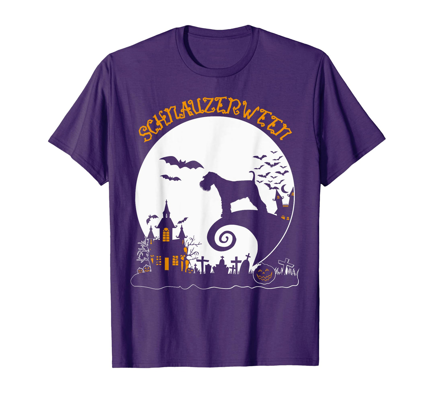 Cute Schnauzer Halloween Dog Mom Lover Schnauzerween T-Shirt