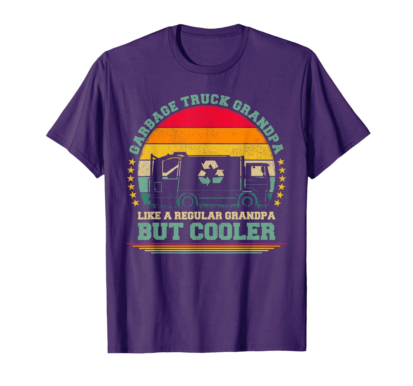 Garbage Truck Grandpa Like A Regular Grandpa Father's Day T-Shirt