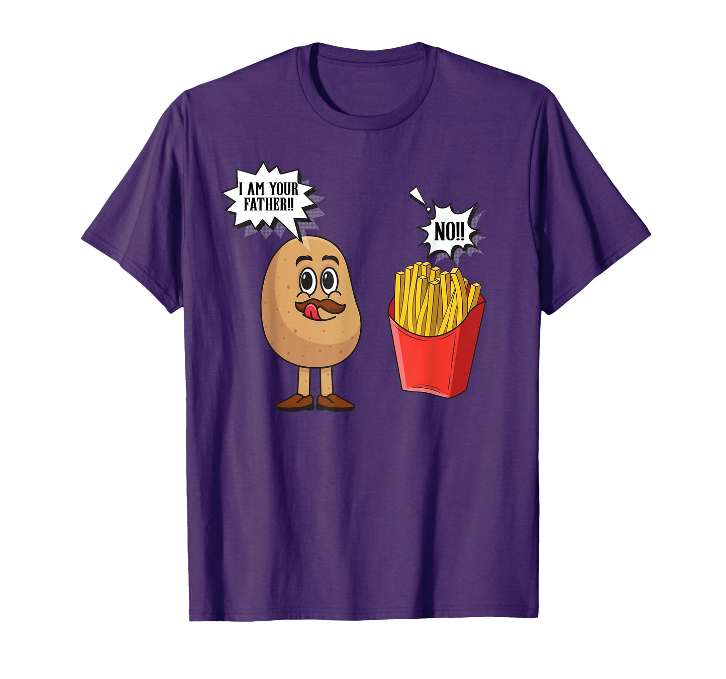 Potato Pun I Am Your Father | Funny French Fries Potato T-Shirt