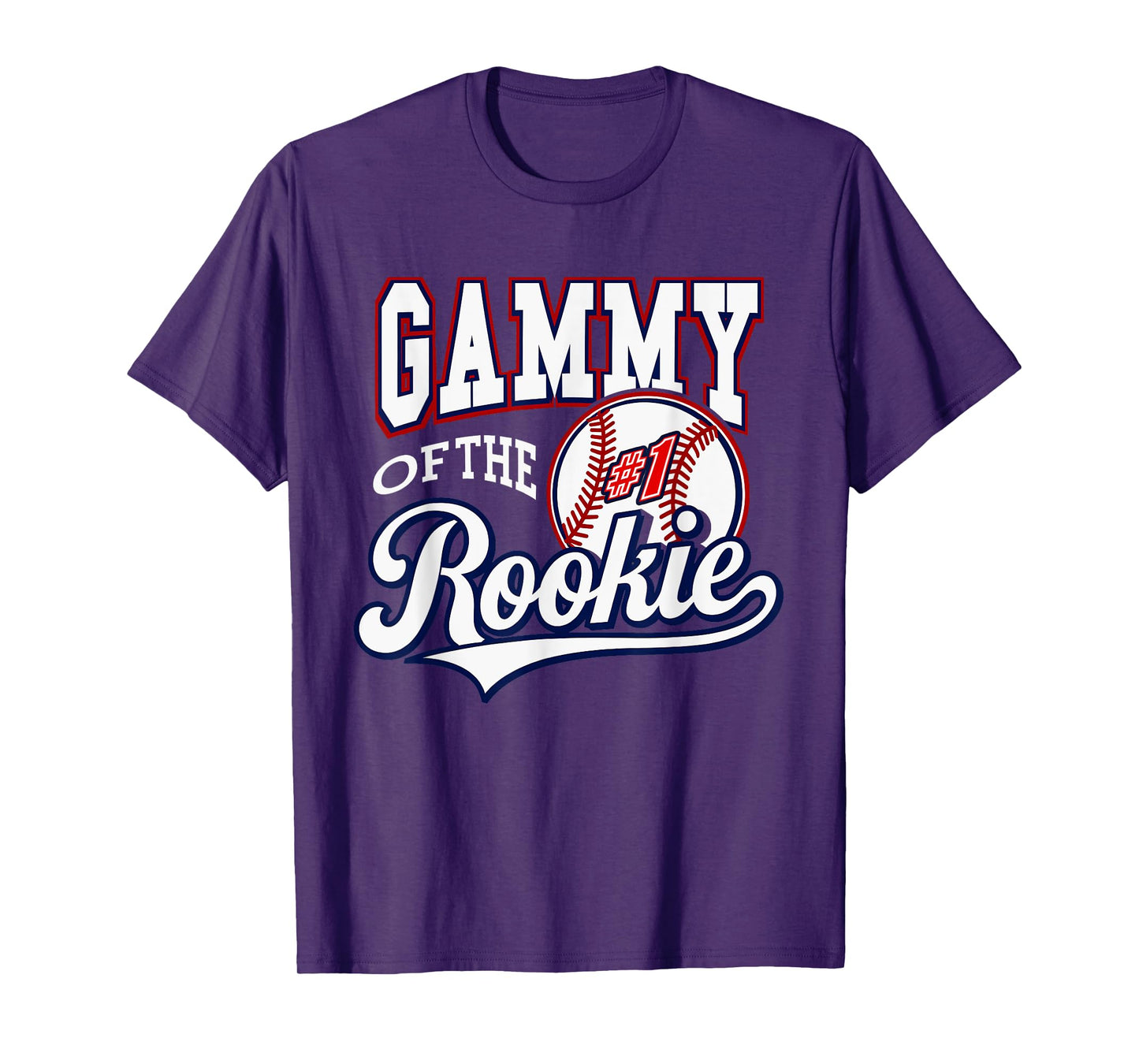 Retro Grandma Gammy Of The Number 1 Rookie Baseball T-Shirt