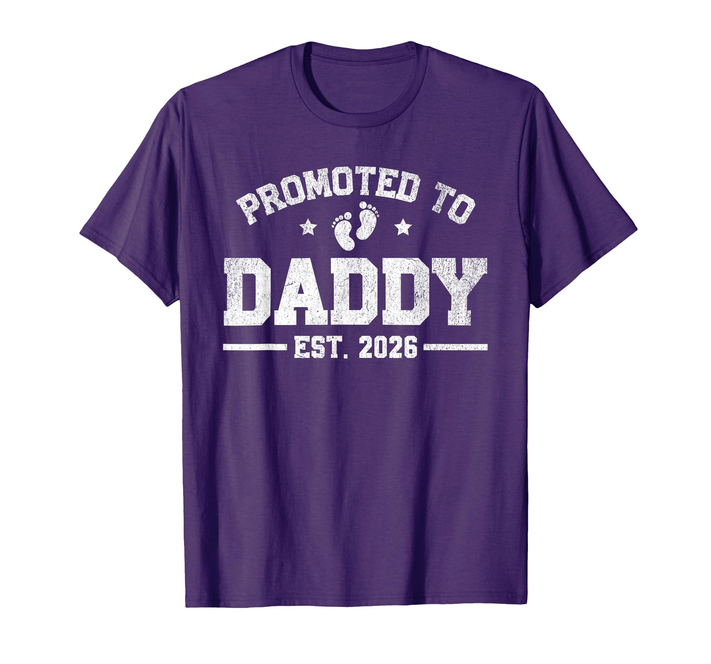 Promoted to Daddy EST. 2026 Funny New Dad Baby Announcement T-Shirt