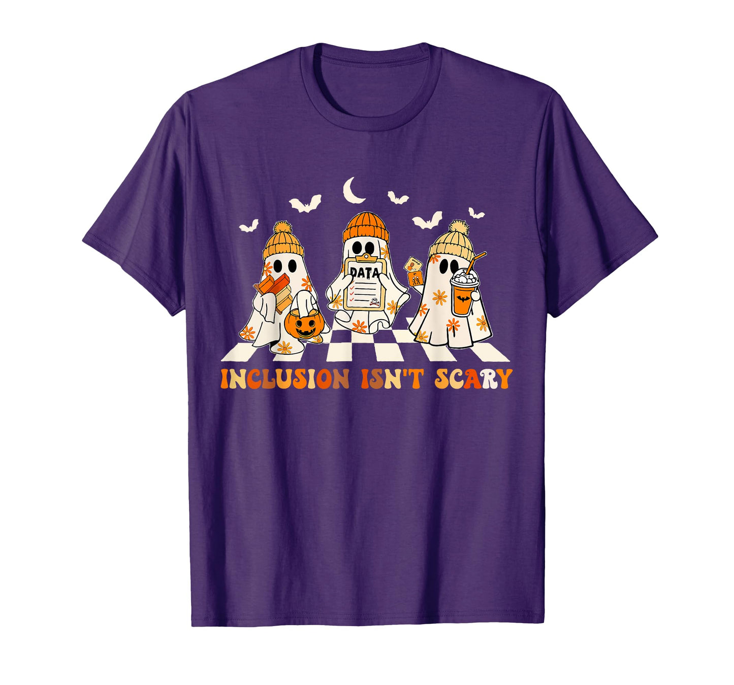Funny Sped Teacher Halloween Ghost Inclusion Isn't Scary T-Shirt