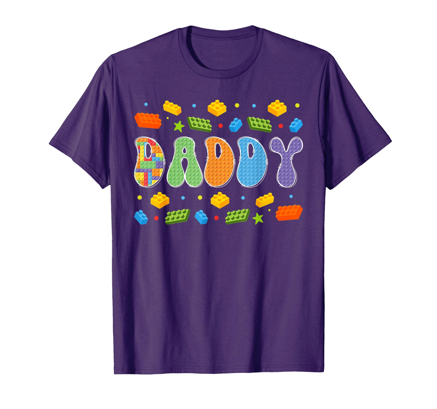 Daddy Building Bricks Block Master Builder Matching T-Shirt