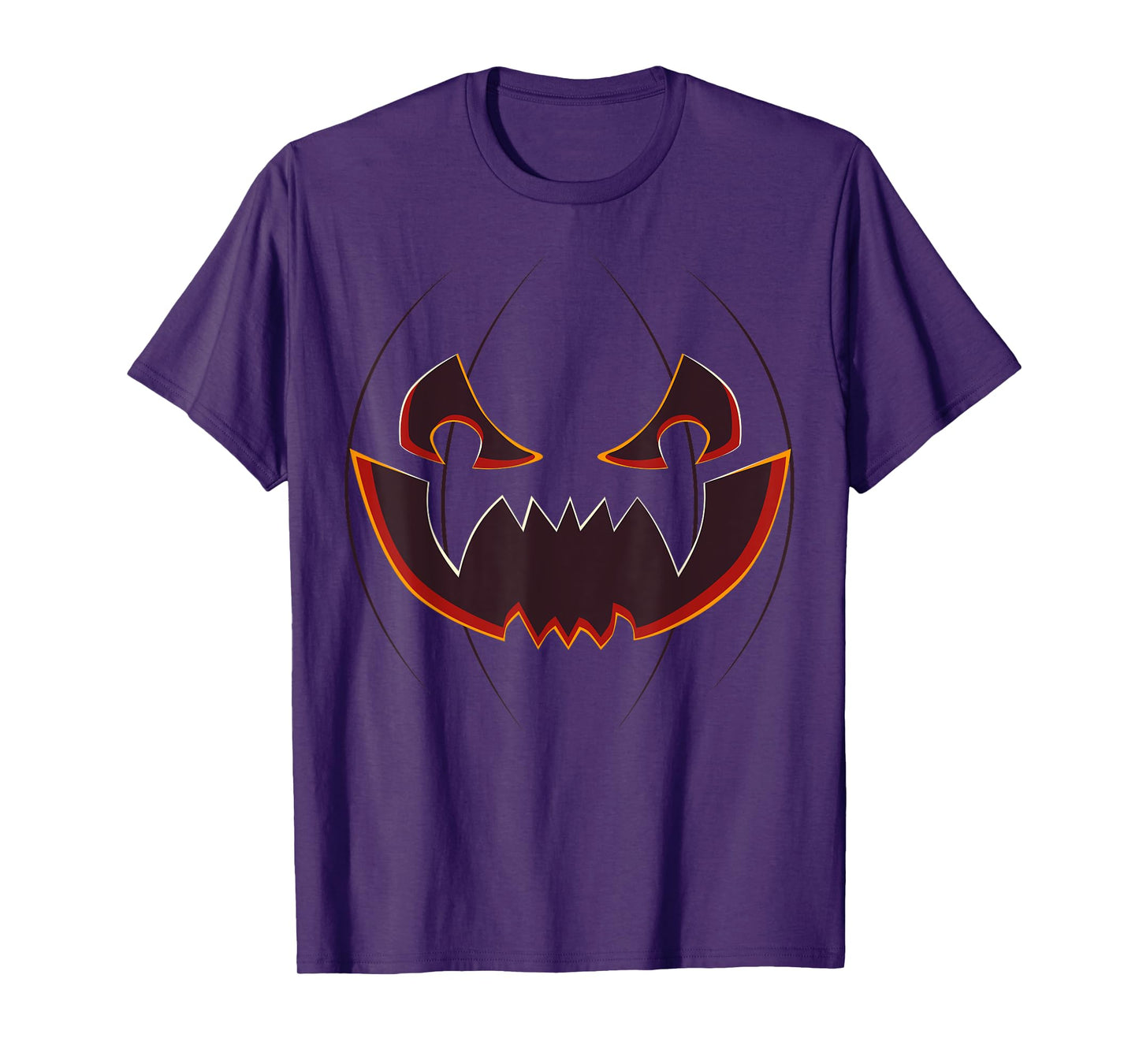 Jack O' Lantern Face Pumpkin Funny Halloween Costume T-Shirt