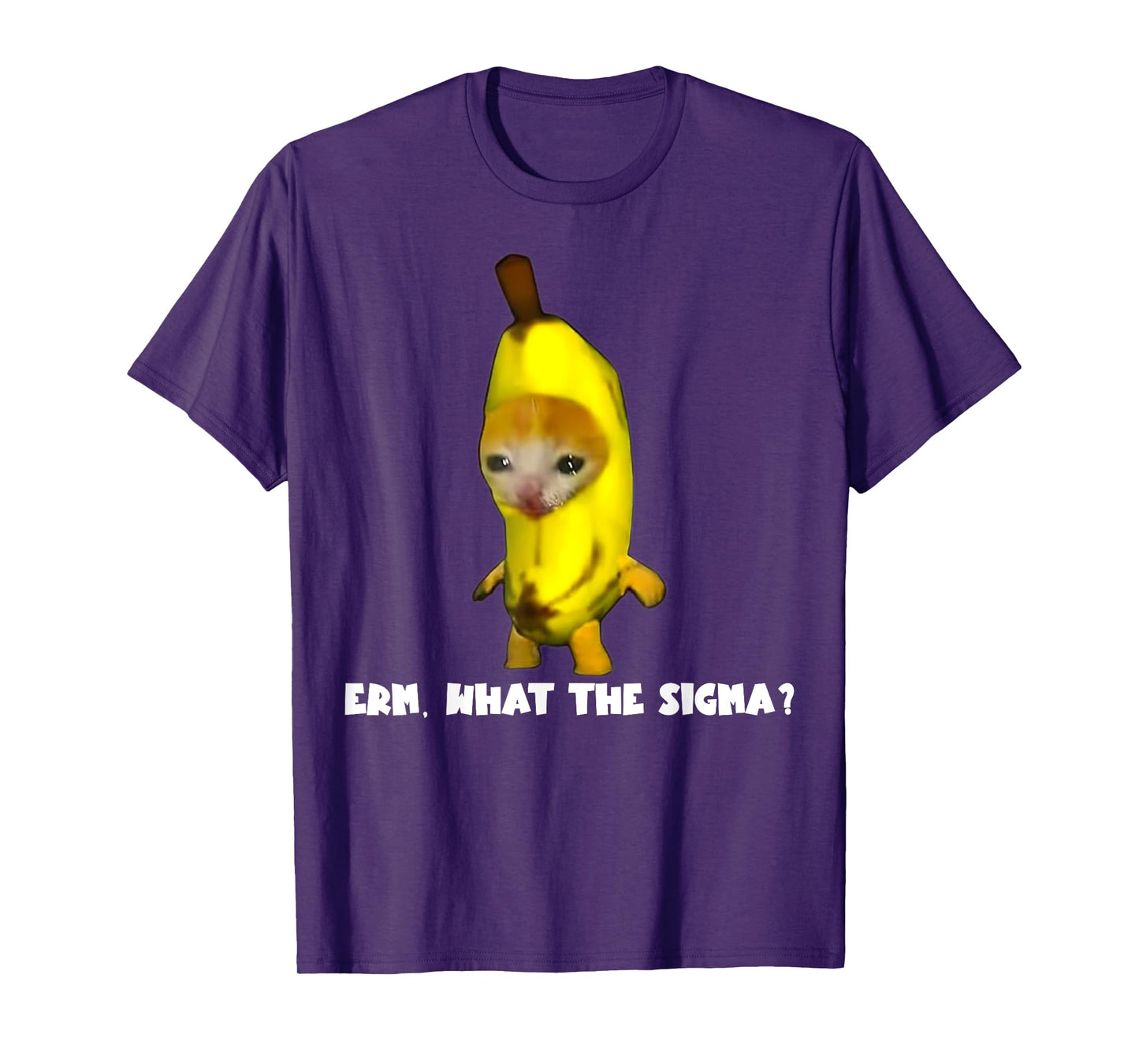 Sigma Banana Cat Costume Cat Meme Funny Memes Internet Memes Men Women T-Shirt