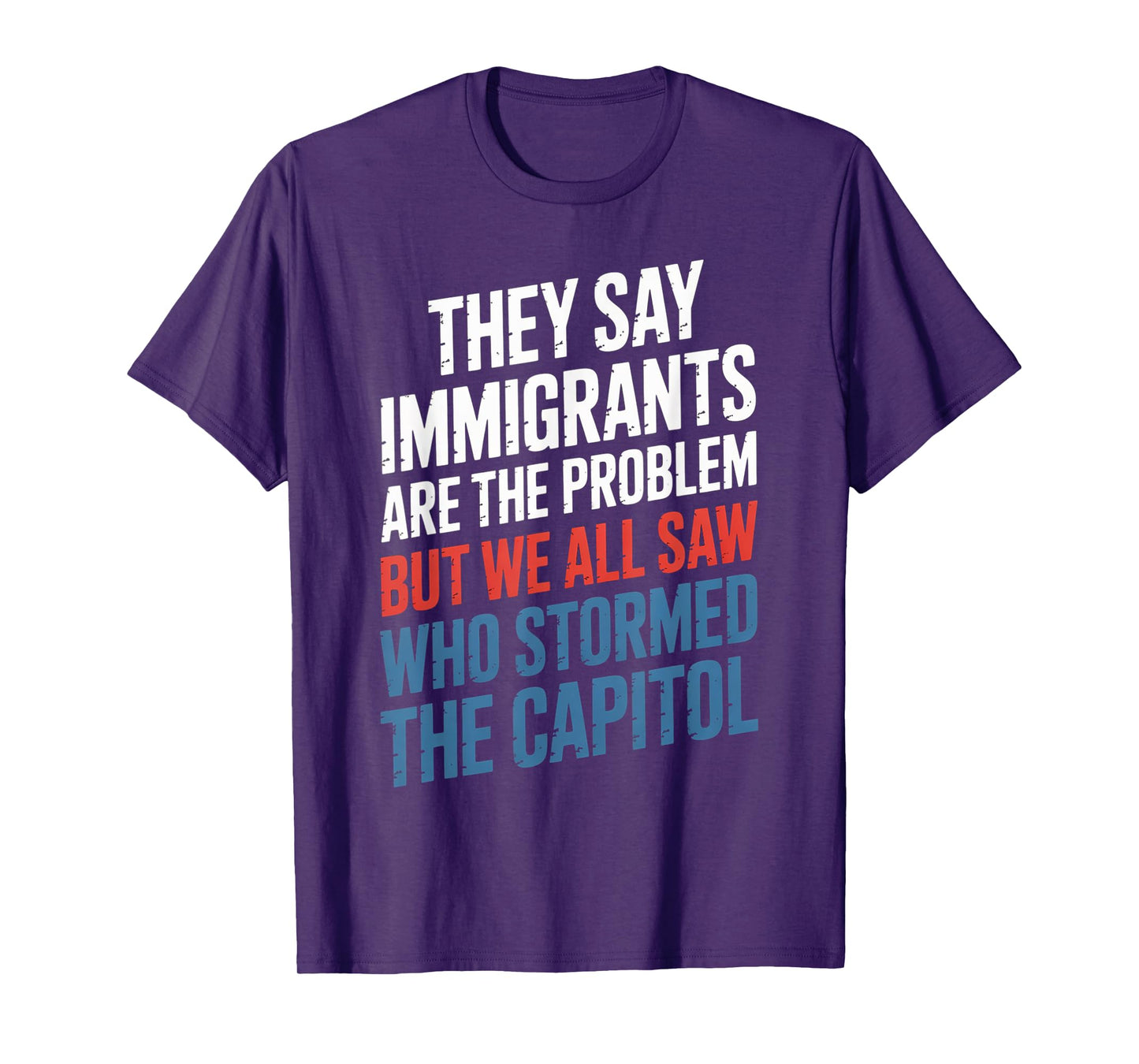 They Say Immigrants Are The Problem But We All Saw Stormed T-Shirt