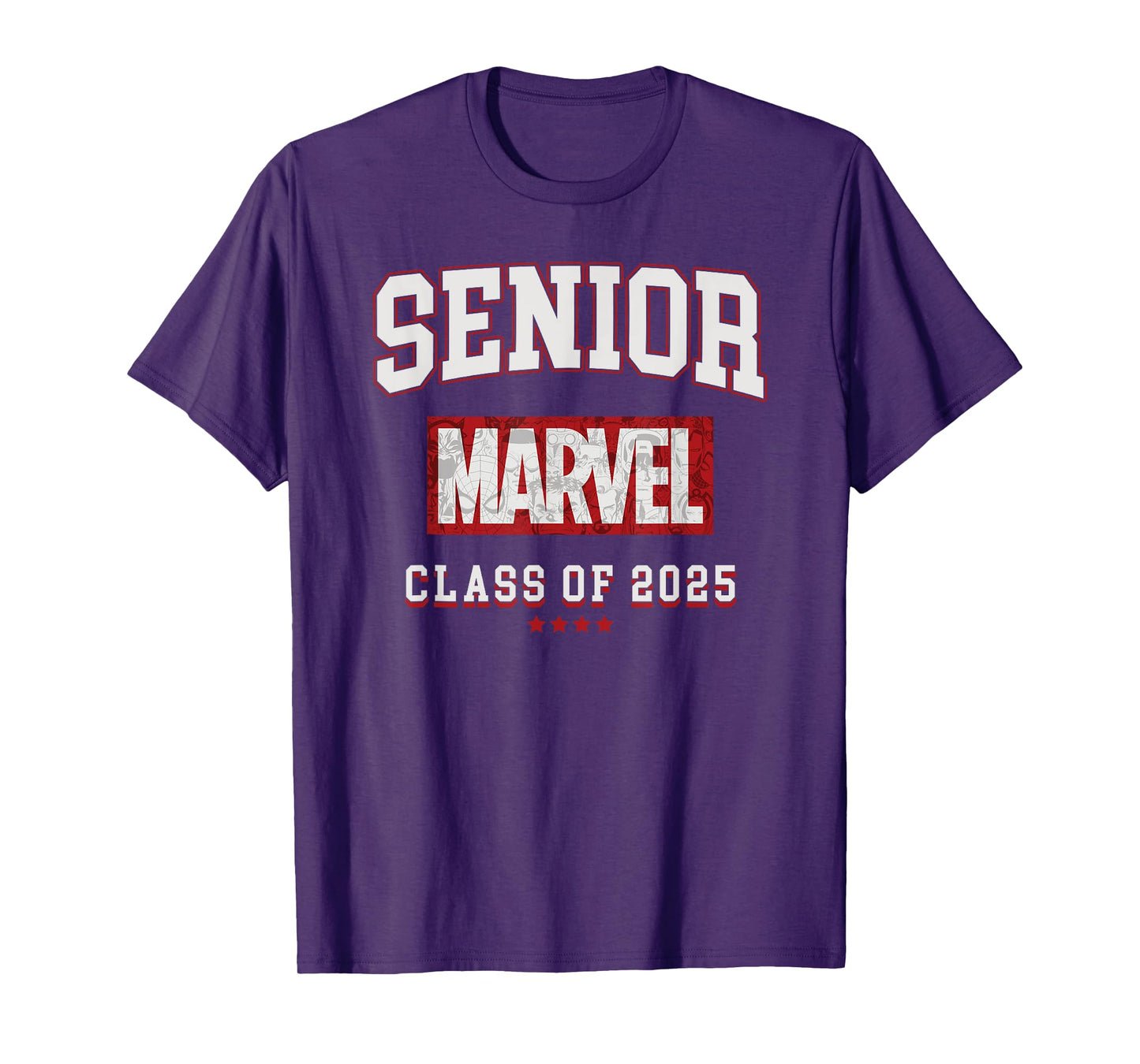 Marvel Comics Retro Classic Senior Class Of 2025 Graduation T-Shirt