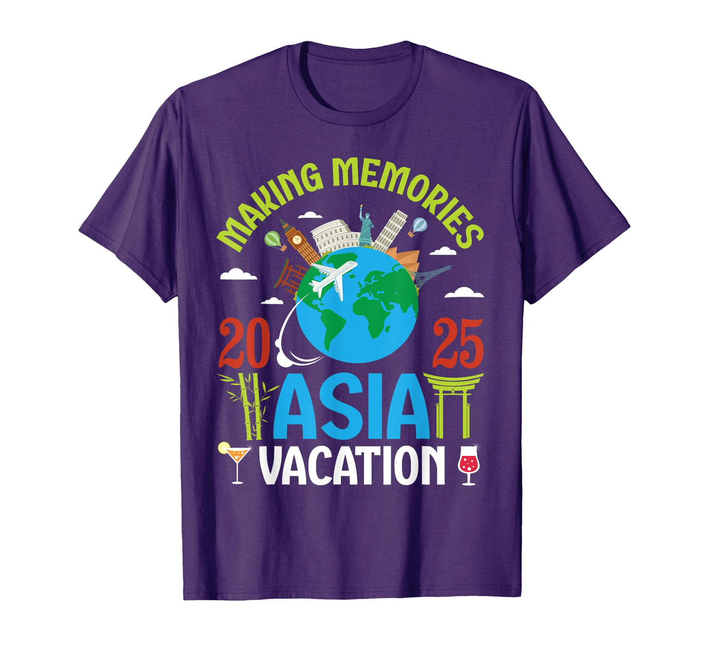 Making Memories In Asia Vacation 2025 Travel Couple Family T-Shirt