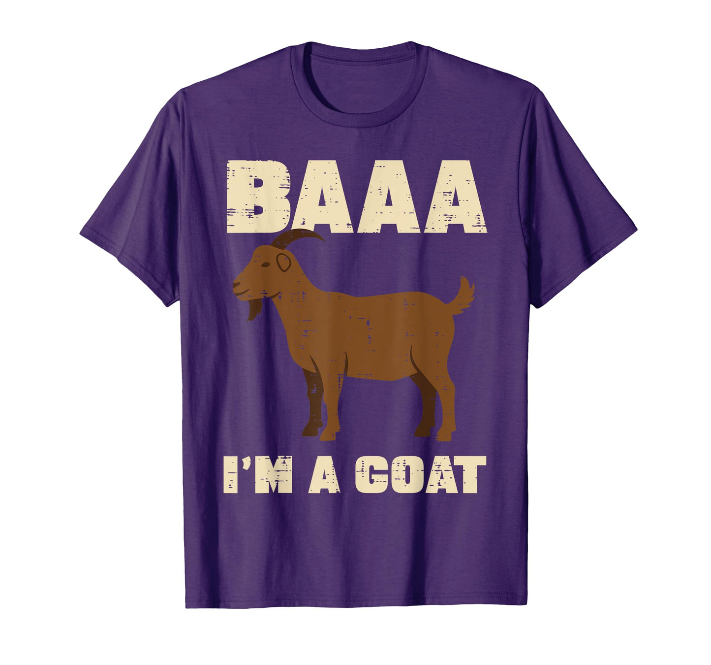 Halloween Baa Im Goat Funny Animal Costume Men Women Kids T-Shirt