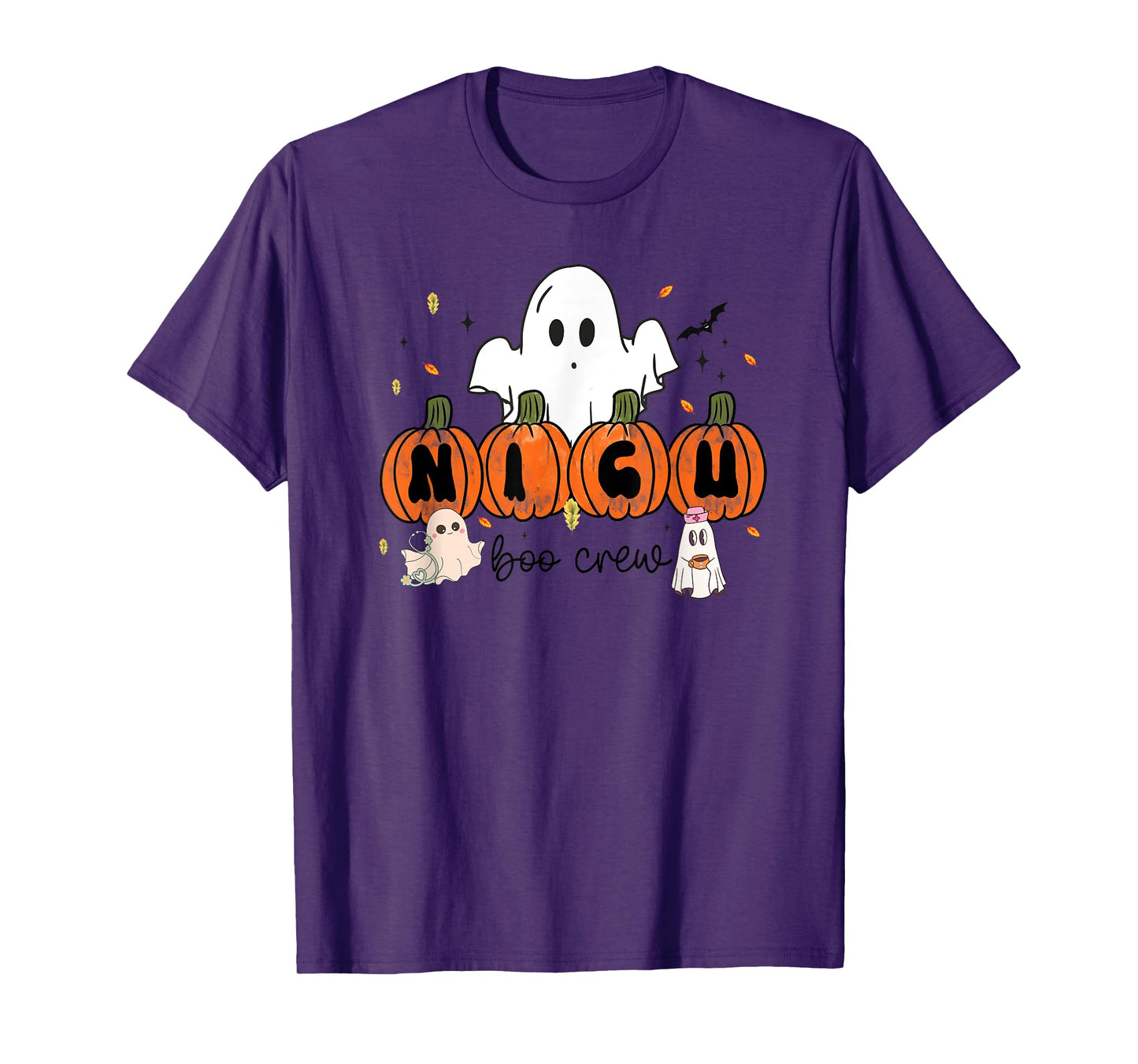 NICU Boo Crew Neonatal Intensive Care Unit Nurse Halloween T-Shirt