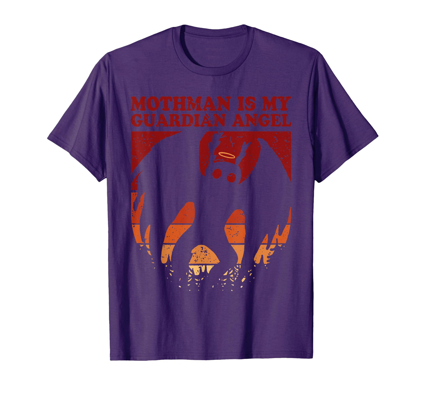 Mothman Is My Guardian Angel Funny Cryptid Paranormal Fun T-Shirt
