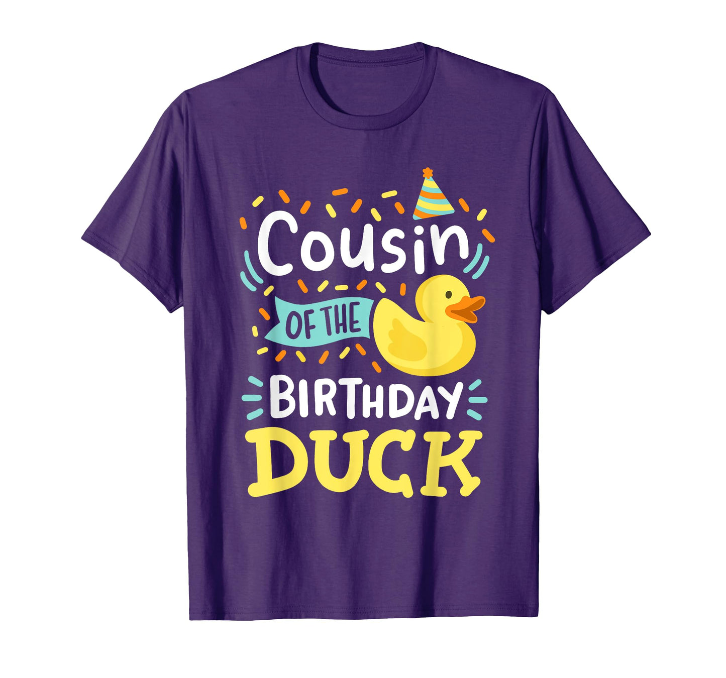 Cousin Of The Birthday Duck Boy Rubber Duck Bday Family T-Shirt