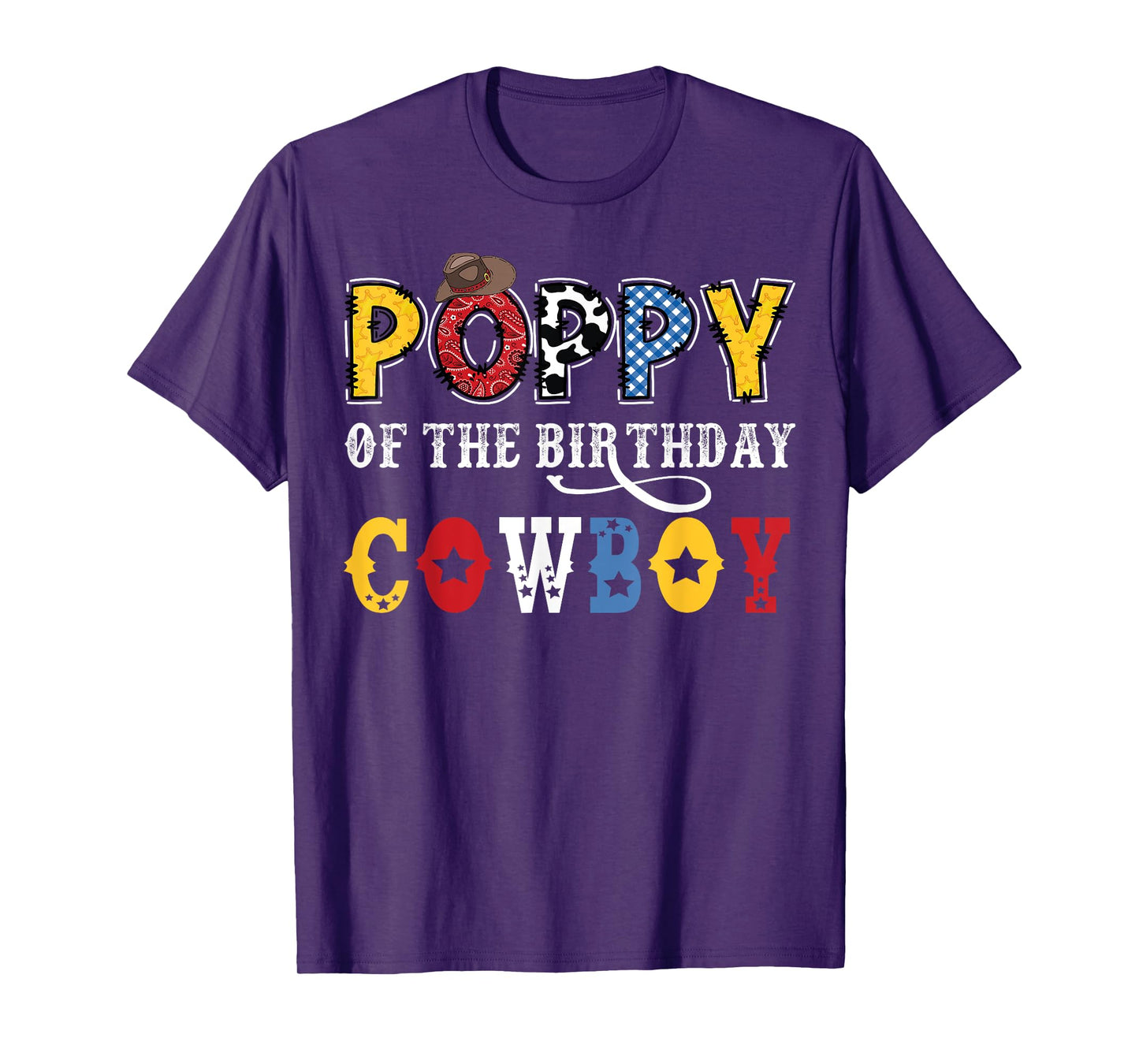 Poppy Of The Birthday CowBoy Western Rodeo Poppy T-Shirt