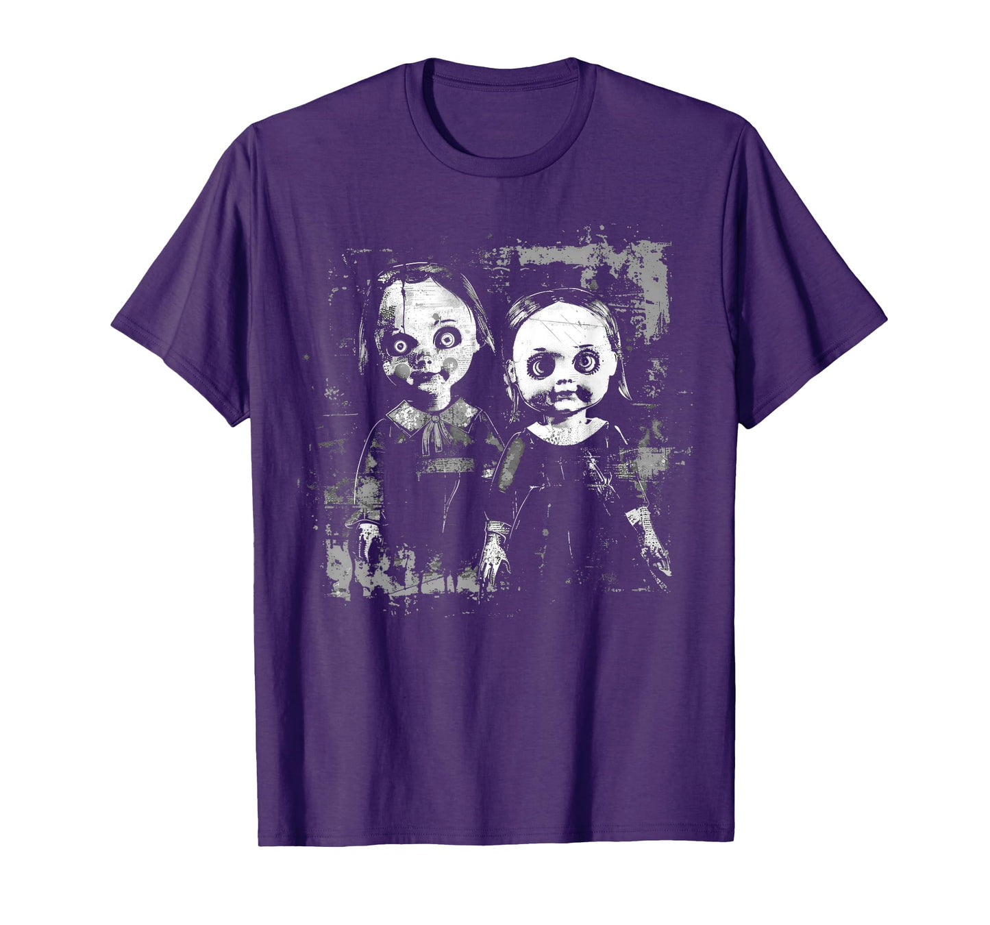 Horror Haunted Doll Creepy Toy Halloween Goth Alt Scary Emo T-Shirt, Small, Black