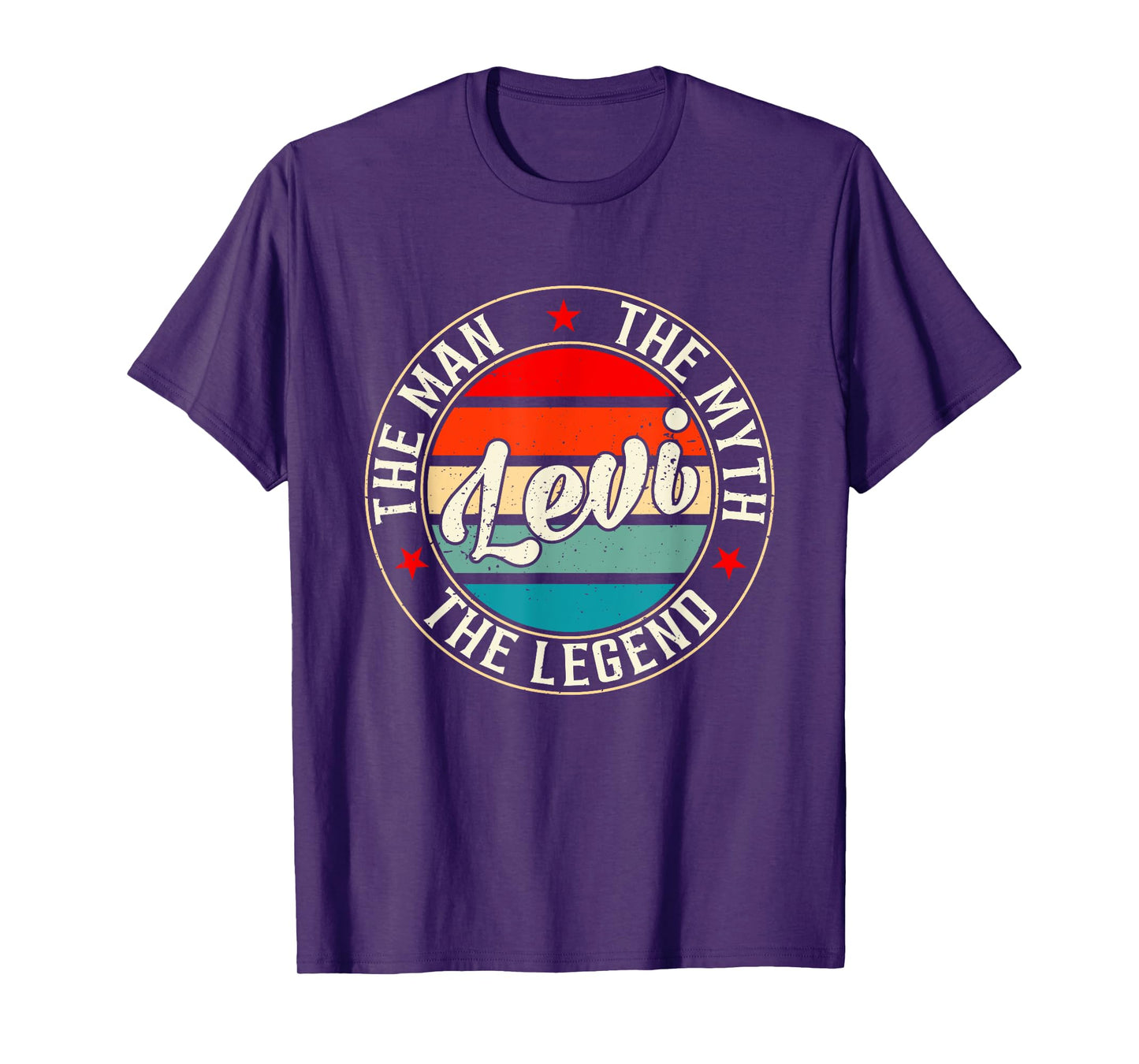 Levi The Man The Myth The Legend Shirt Funny Personalized T-Shirt