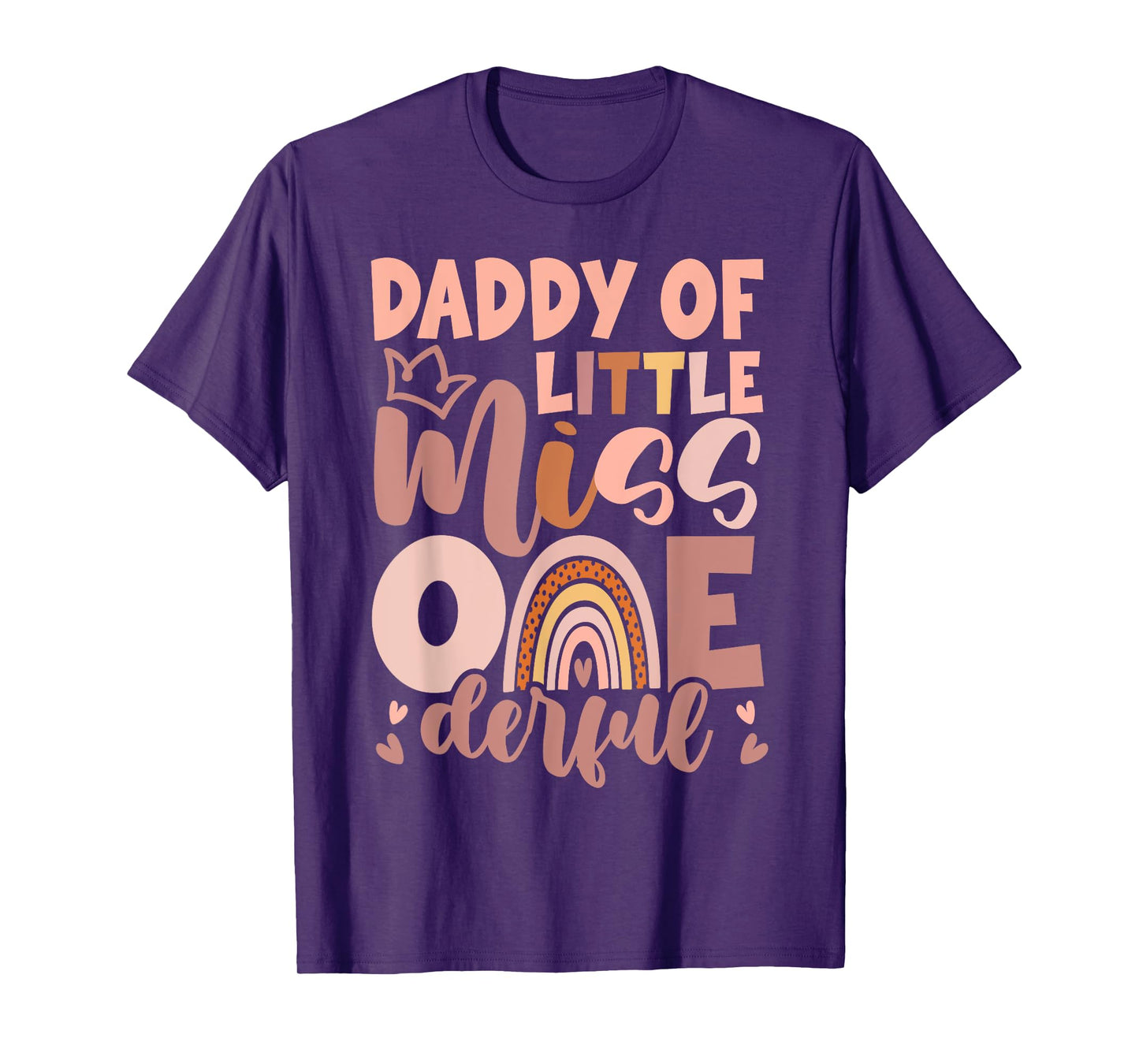 Boho Daddy of Miss Onederful 1st Birthday Girl Cute T-Shirt