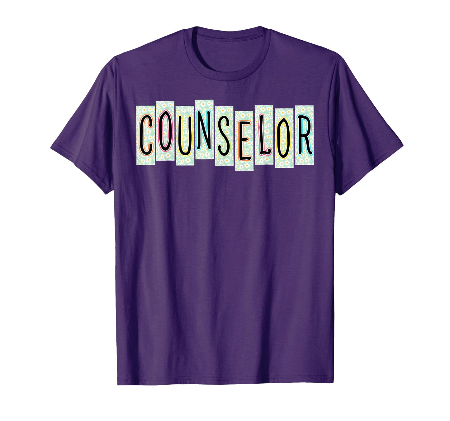 School Counselor Flower Counseling Teacher Appreciation T-Shirt