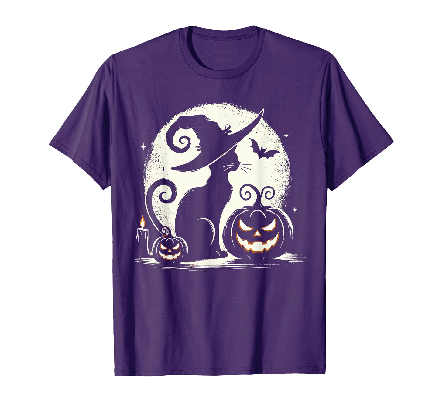 Black Cat Halloween Cat Lovers T-Shirt